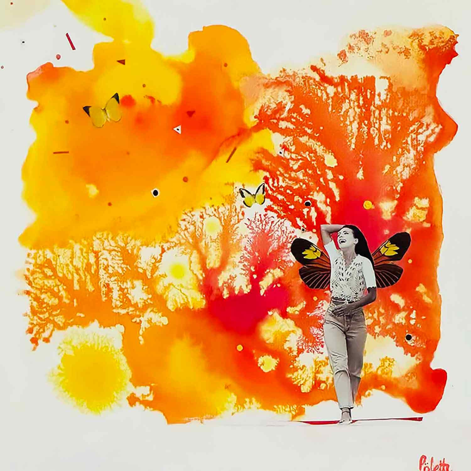 Pôlette Coll'Art, la joie, mon bien le plus précieux, drawing - Artalistic online contemporary art buying and selling gallery