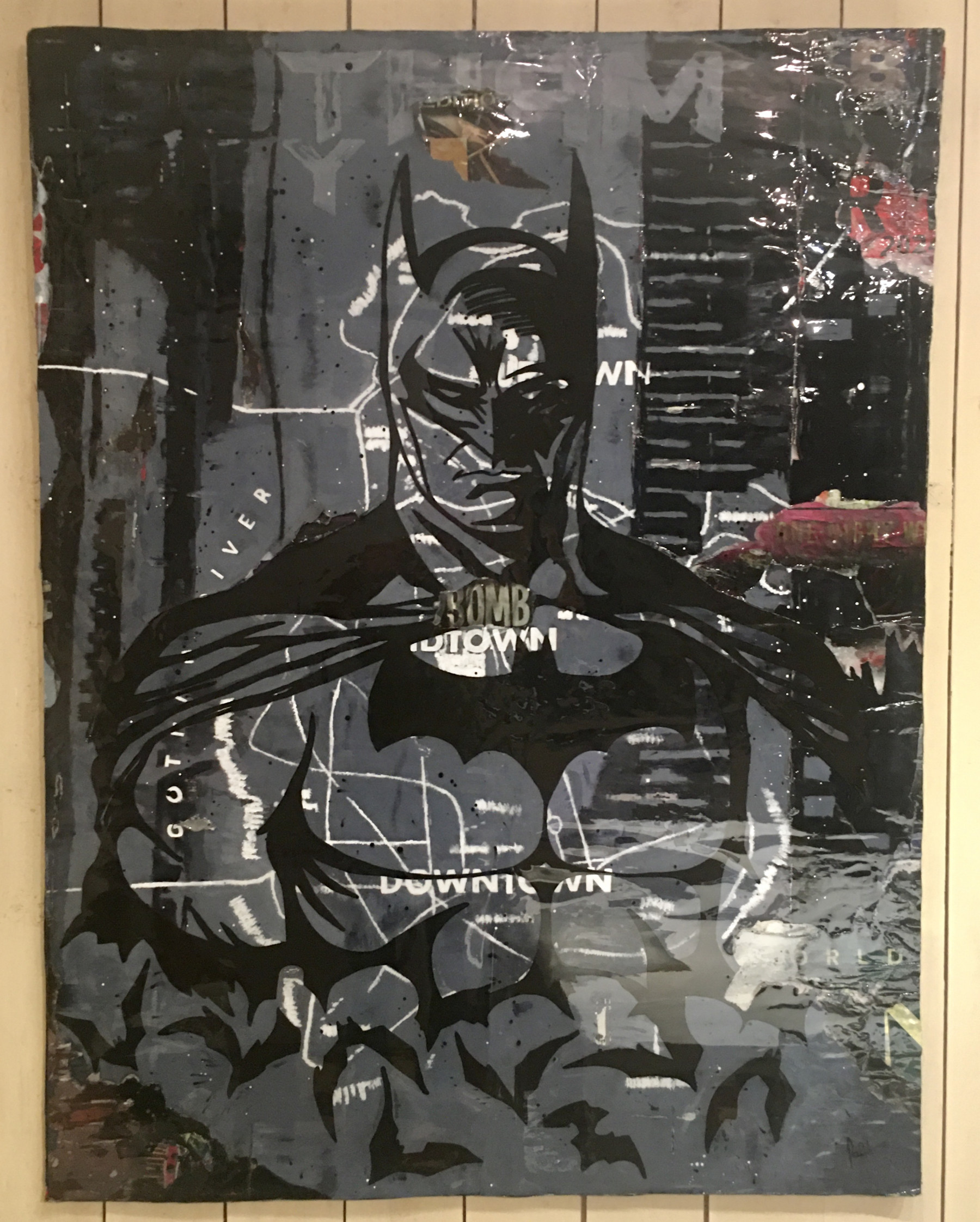 Fa2b, Batman, painting - Artalistic online contemporary art buying and selling gallery