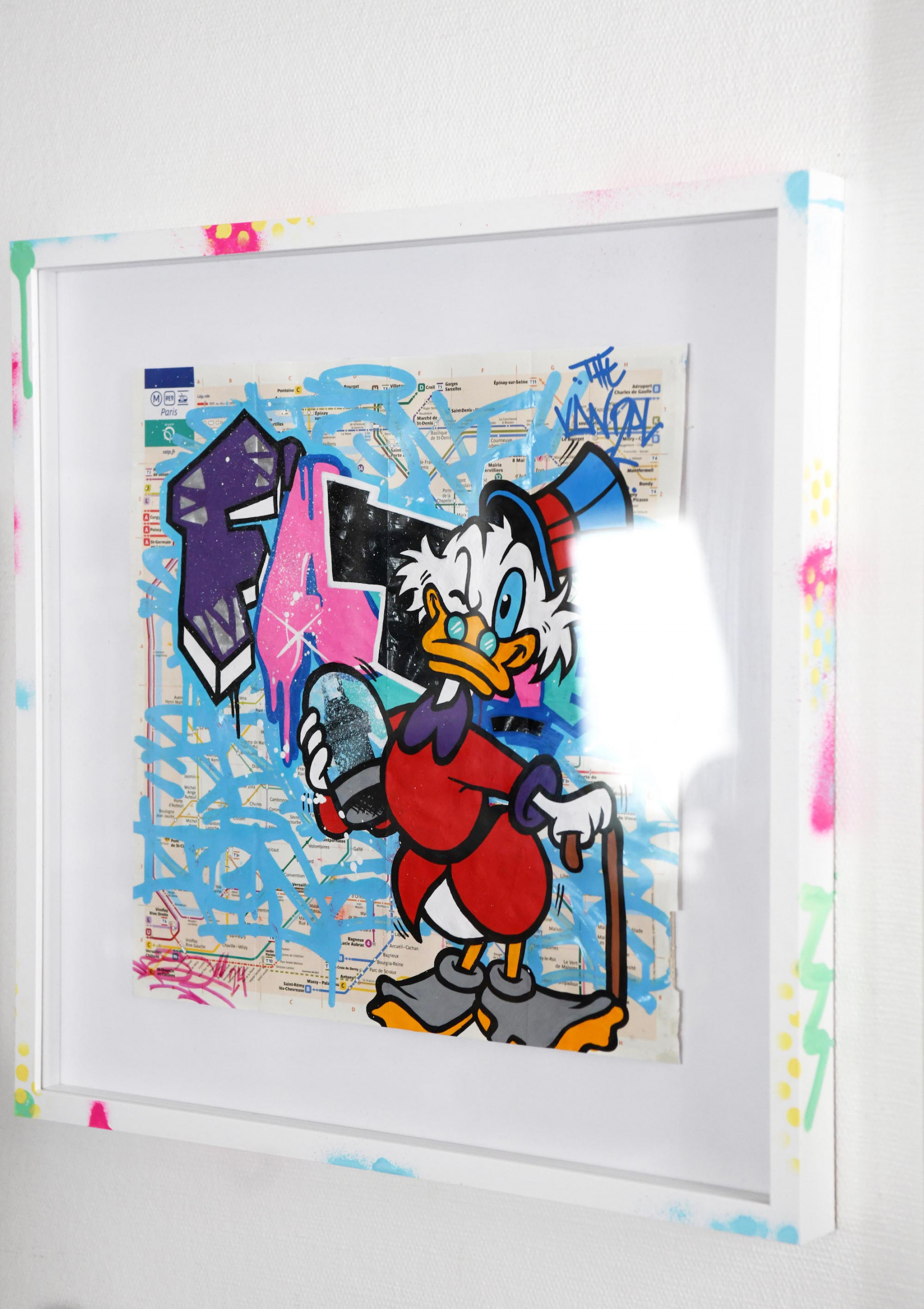 Fat, Picsou Banksy Picasso, painting - Artalistic online contemporary art buying and selling gallery
