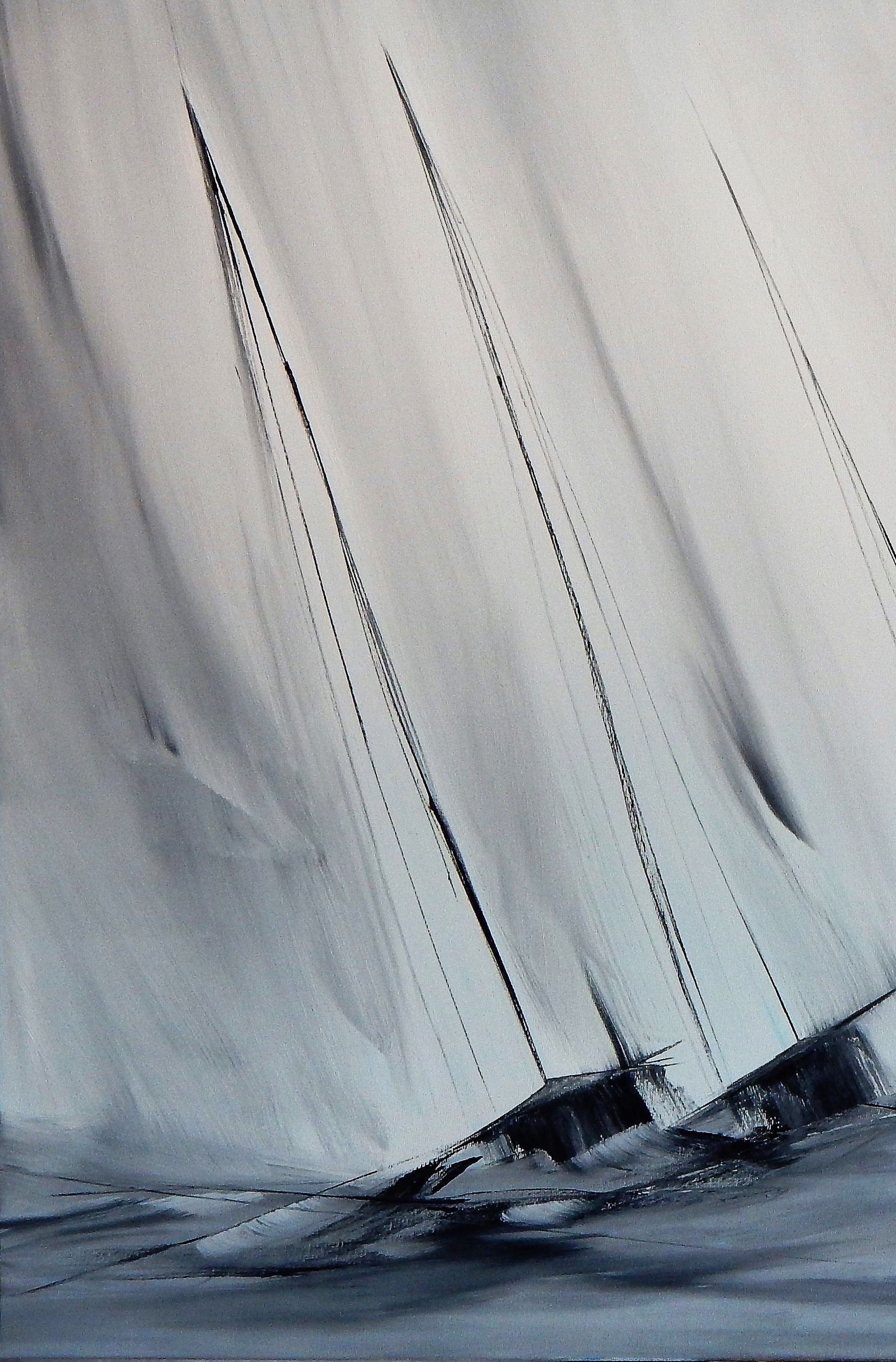 Lydie Massou, Escape, painting - Artalistic online contemporary art buying and selling gallery