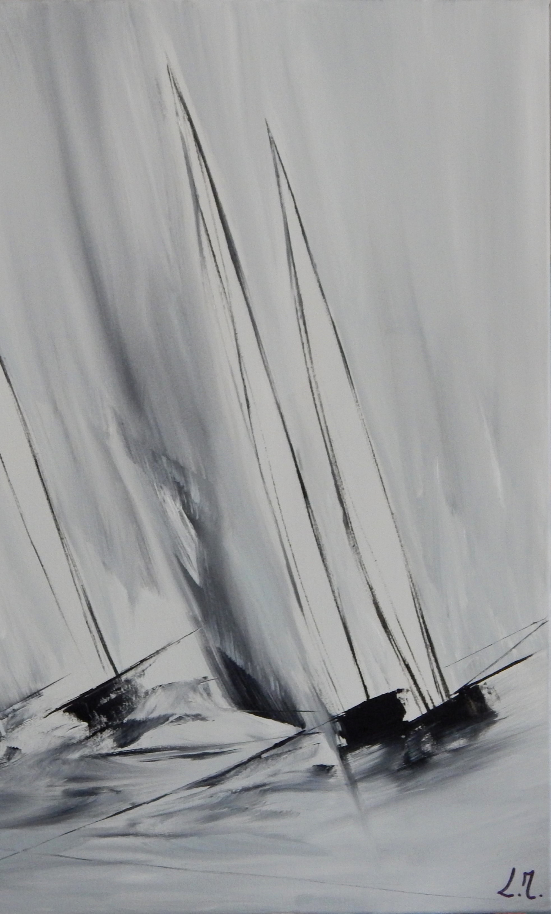 Lydie Massou, Coupe de l'América, painting - Artalistic online contemporary art buying and selling gallery