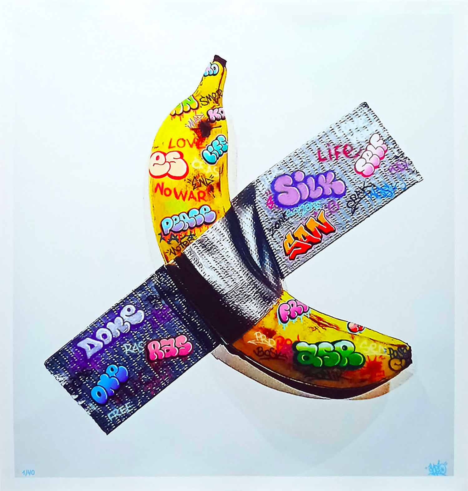 Ches, Vandal banana, edition - Artalistic online contemporary art buying and selling gallery