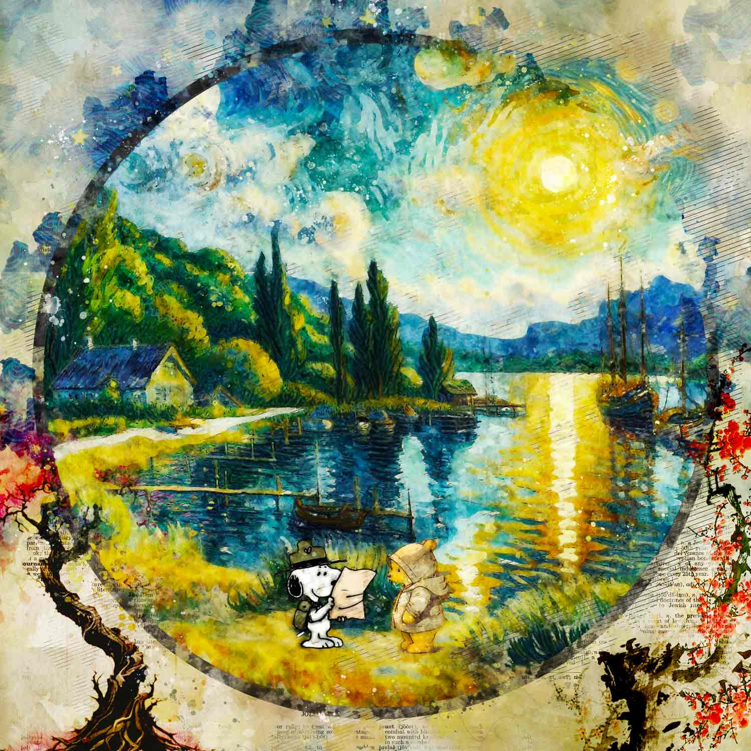 Benny Arte, Snoopy Promenade champêtre, edition - Artalistic online contemporary art buying and selling gallery