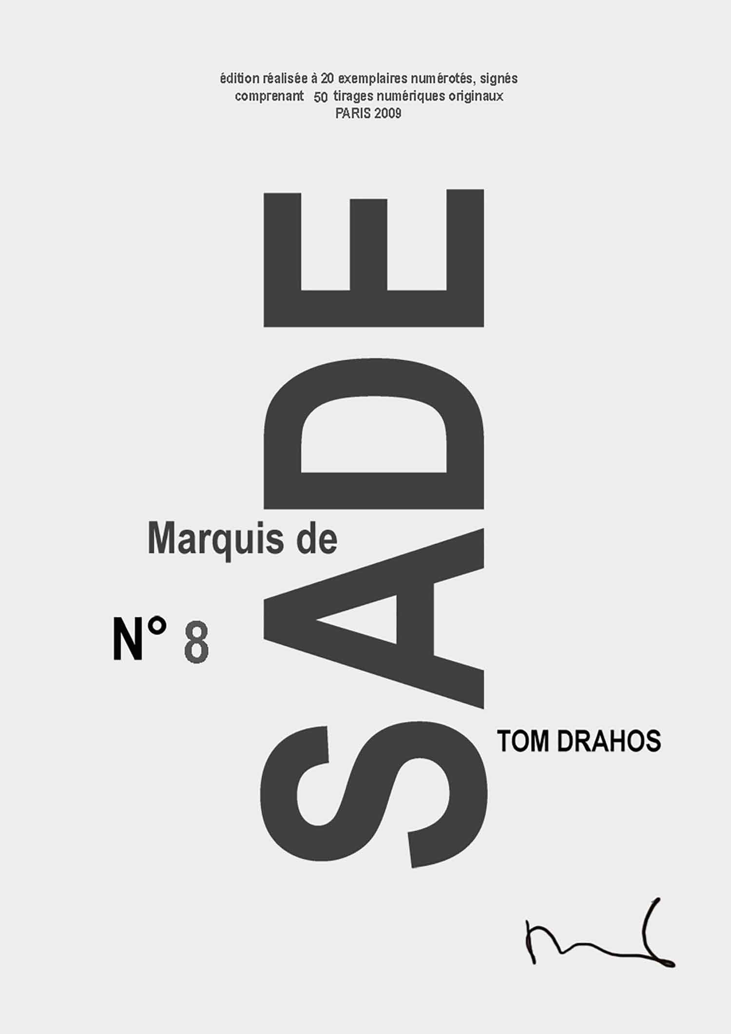 Tom Drahos, Marquis de Sade, édition - Artalistic online contemporary art buying and selling gallery