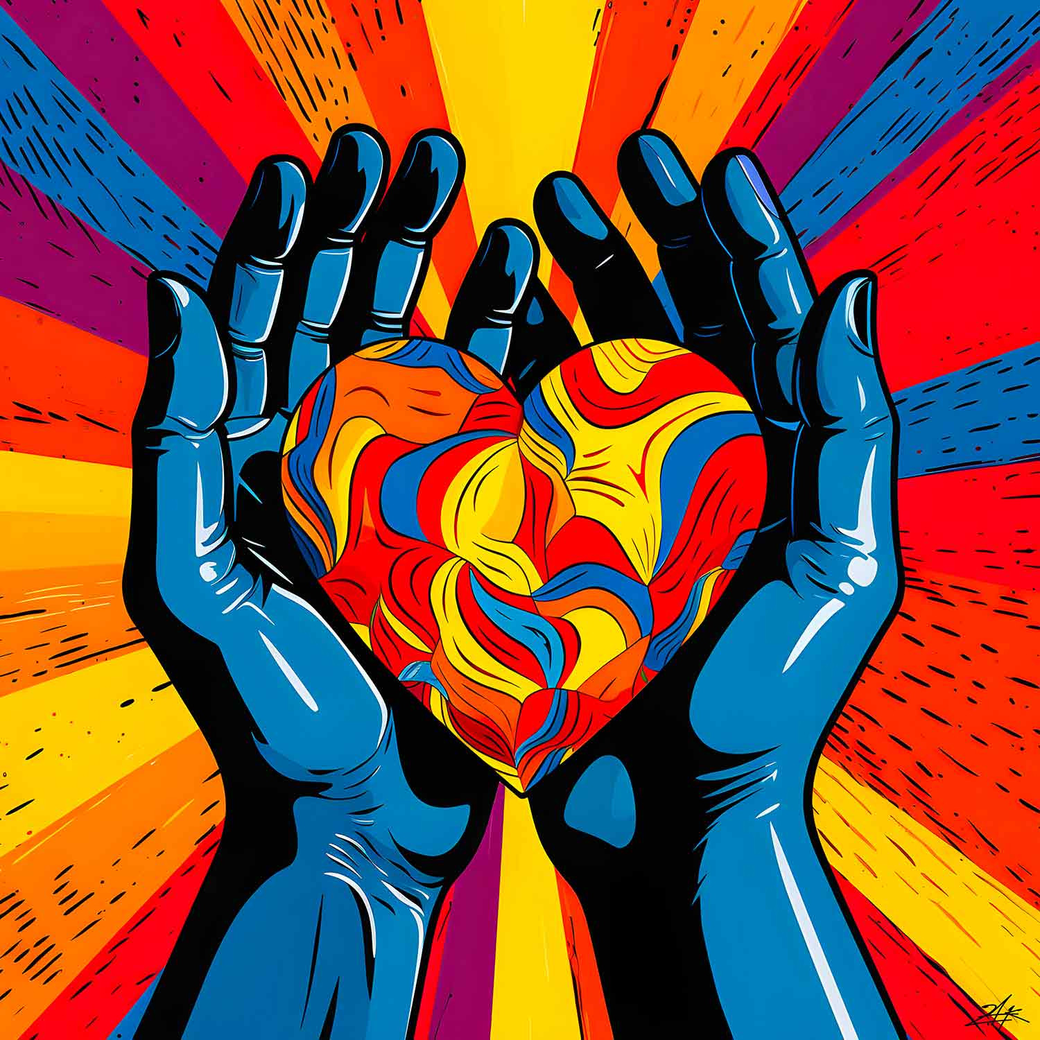 Zak, Love you, edition - Artalistic online contemporary art buying and selling gallery