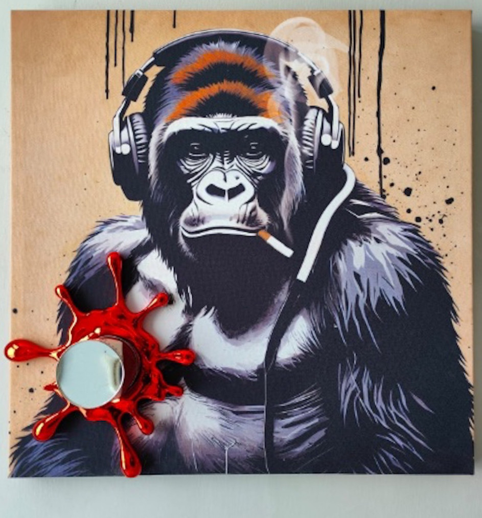 Sagrasse, Luxury Vandals African DJ, painting - Artalistic online contemporary art buying and selling gallery