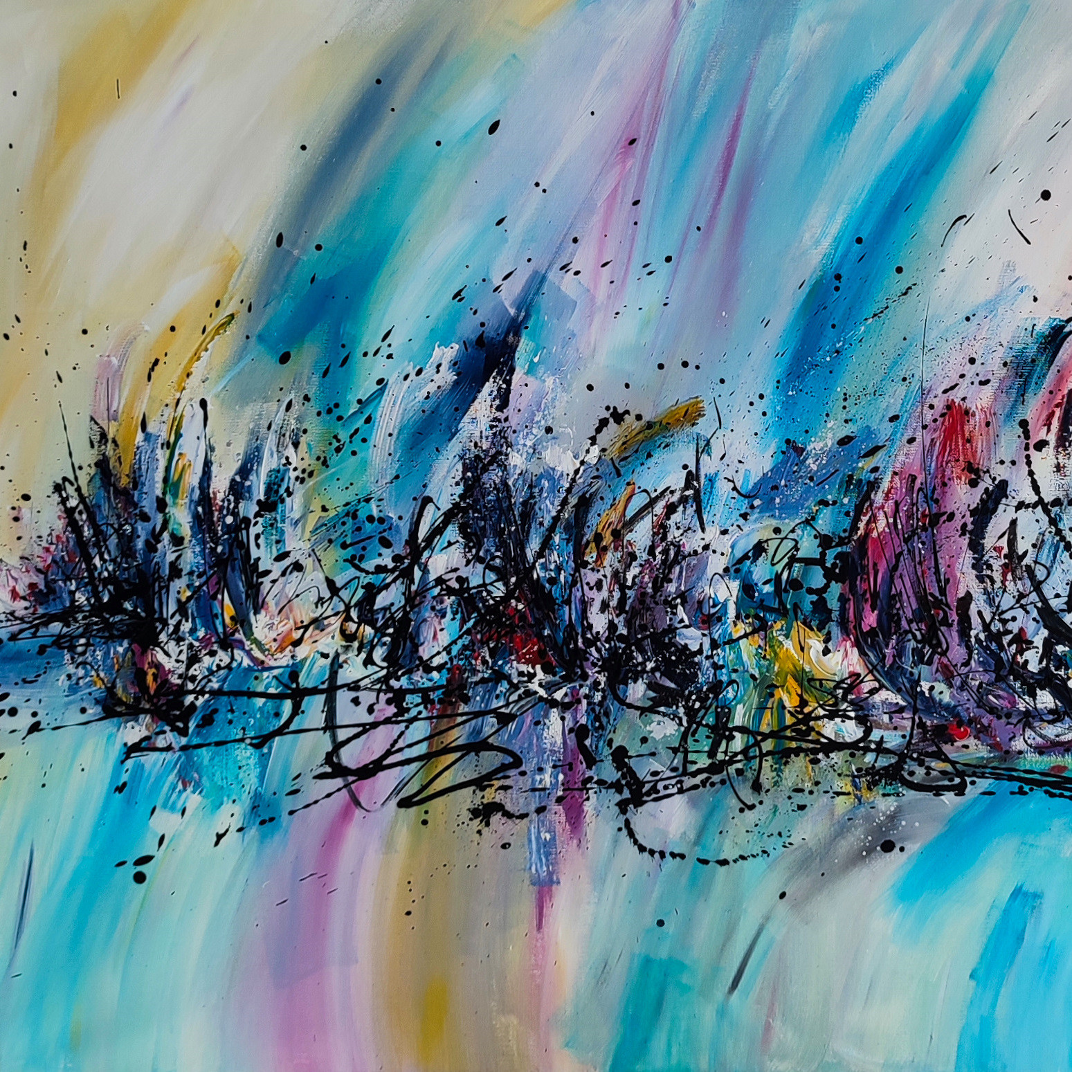 Âme Sauvage, Pays caché de l'arc en ciel, painting - Artalistic online contemporary art buying and selling gallery
