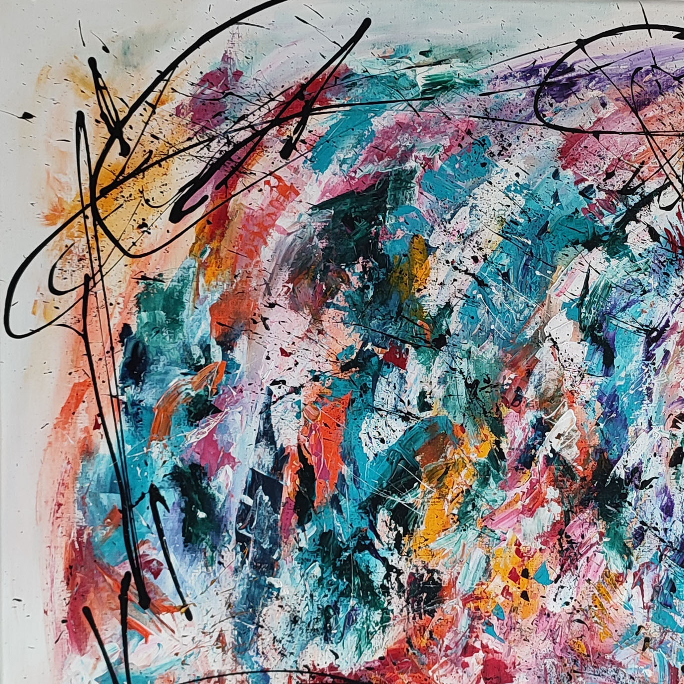 Âme Sauvage, Les couleurs du paradis, painting - Artalistic online contemporary art buying and selling gallery