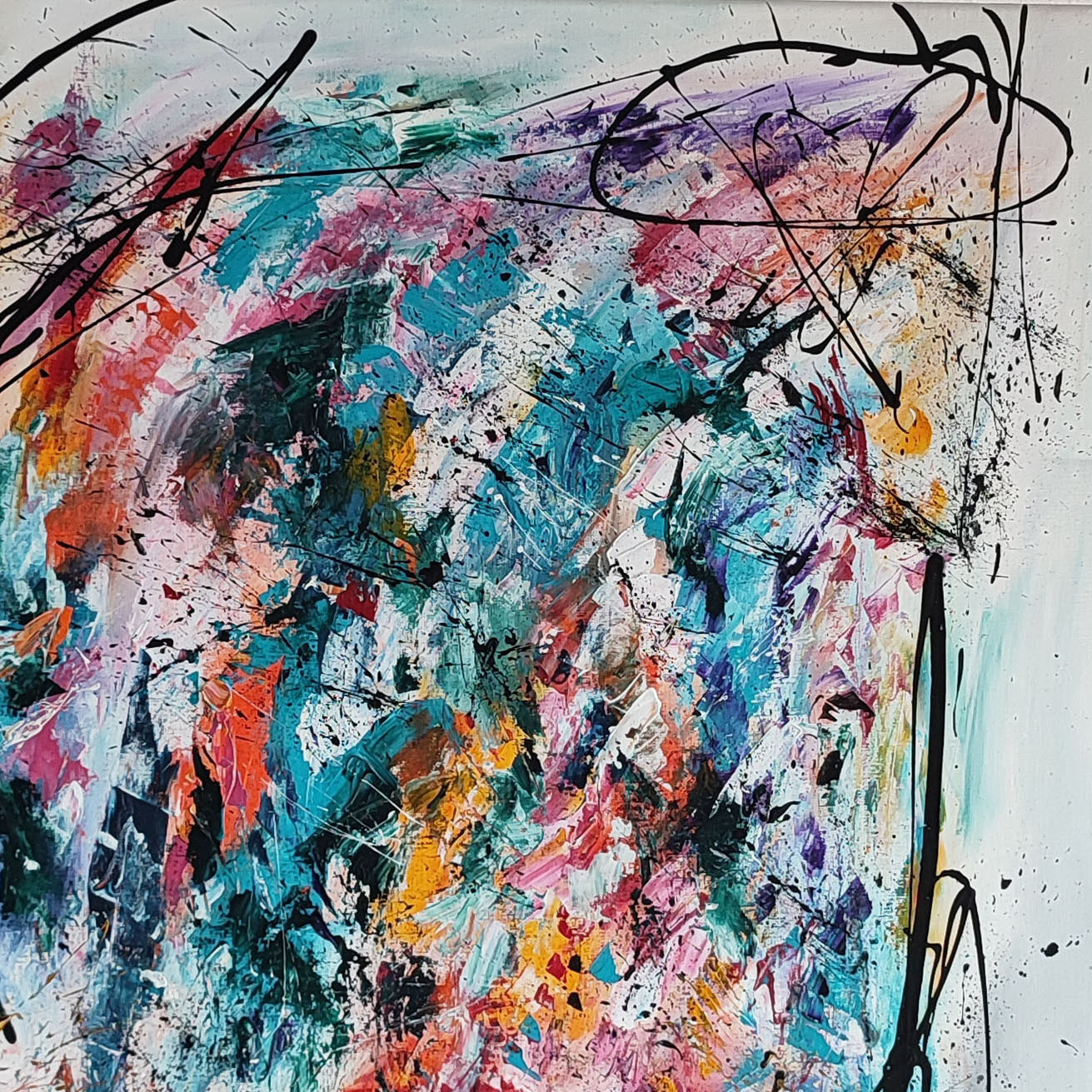 Âme Sauvage, Les couleurs du paradis, painting - Artalistic online contemporary art buying and selling gallery
