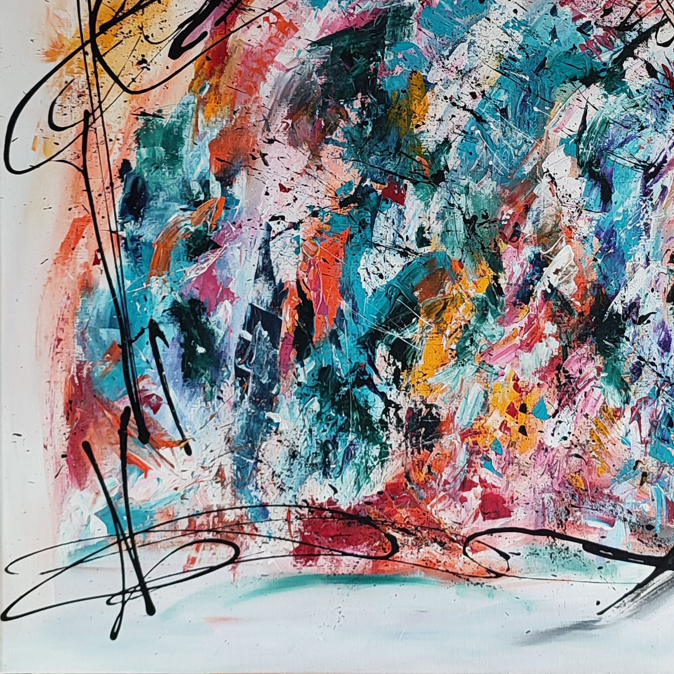 Âme Sauvage, Les couleurs du paradis, painting - Artalistic online contemporary art buying and selling gallery