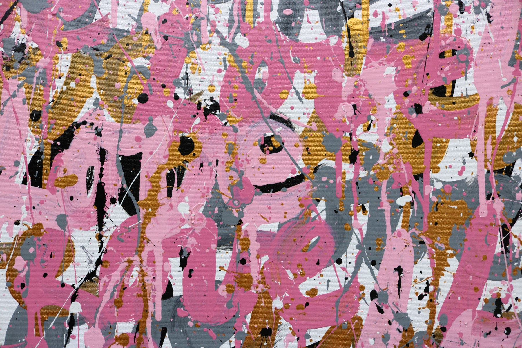 Isabelle Pelletane, Love Gold, painting - Artalistic online contemporary art buying and selling gallery