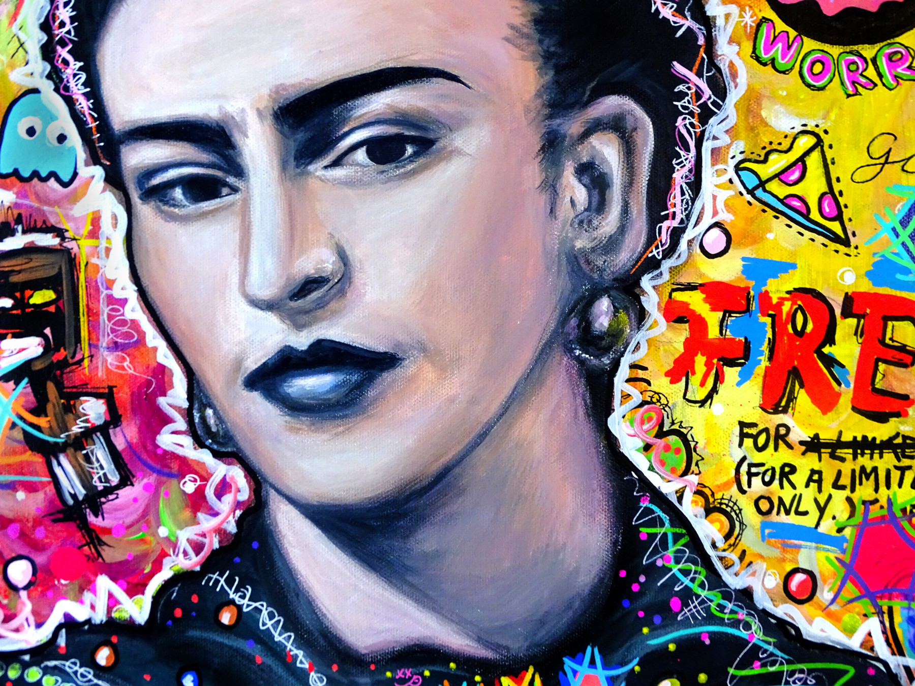 Priscilla Vettese, Hex Frida's Wings, painting - Artalistic online contemporary art buying and selling gallery