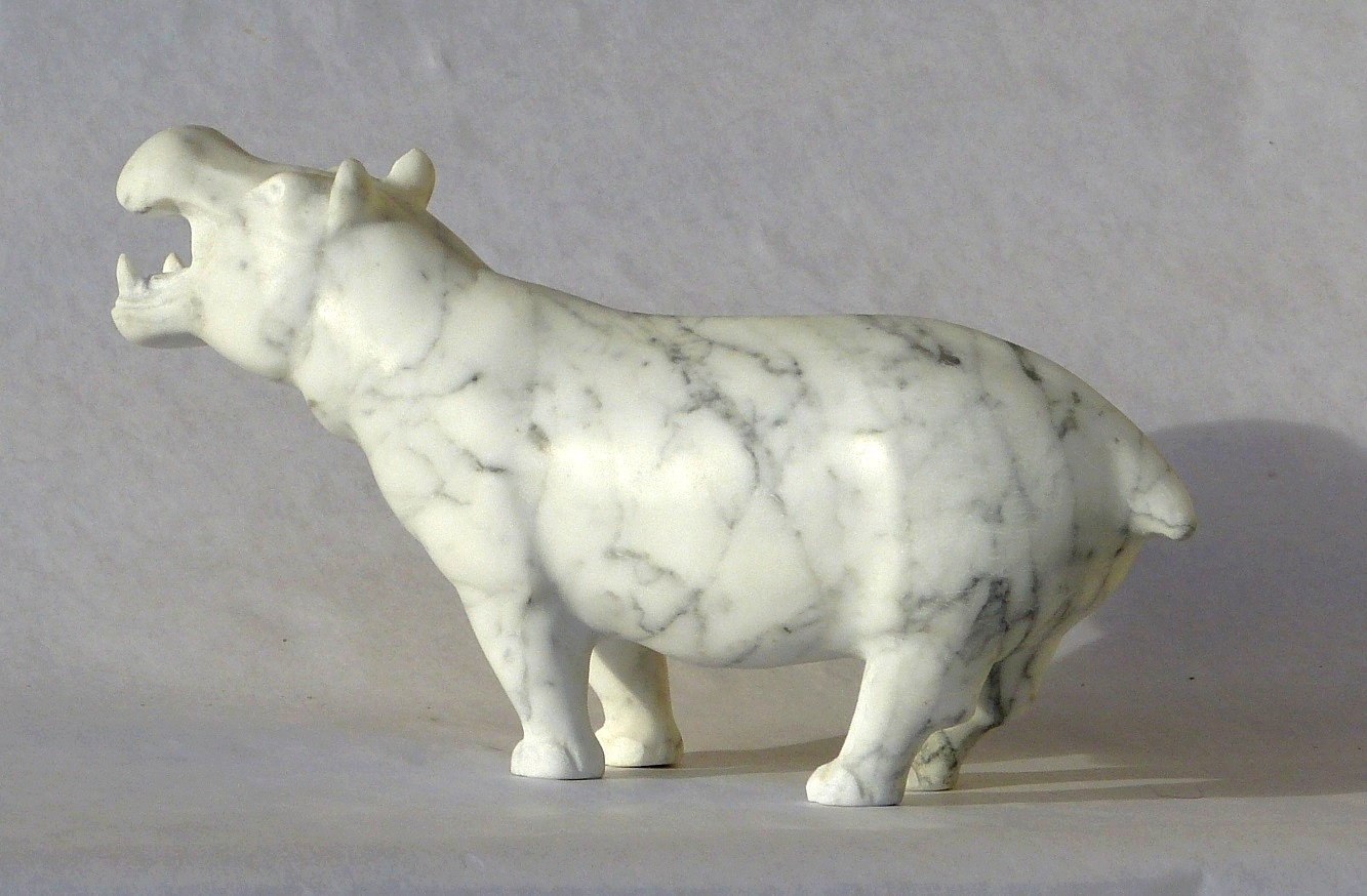 Jean-Michel Garino, Hippopotame, sculpture - Artalistic online contemporary art buying and selling gallery