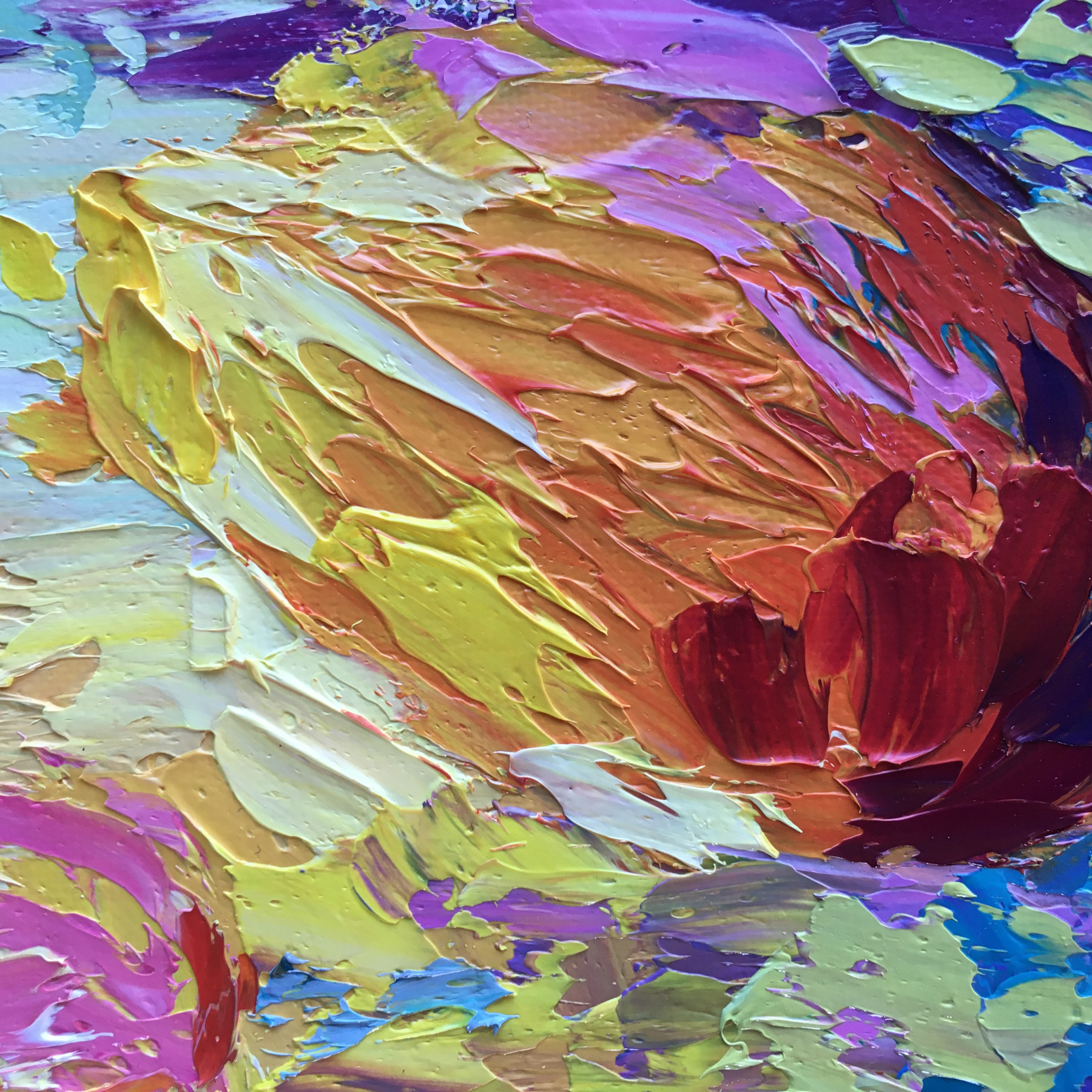 Oxypoint, Tulips, painting - Artalistic online contemporary art buying and selling gallery