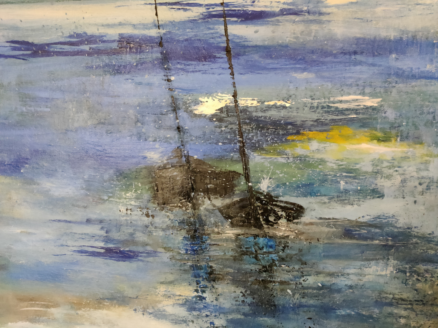 Marie-Line Robert, Duo des mers, painting - Artalistic online contemporary art buying and selling gallery