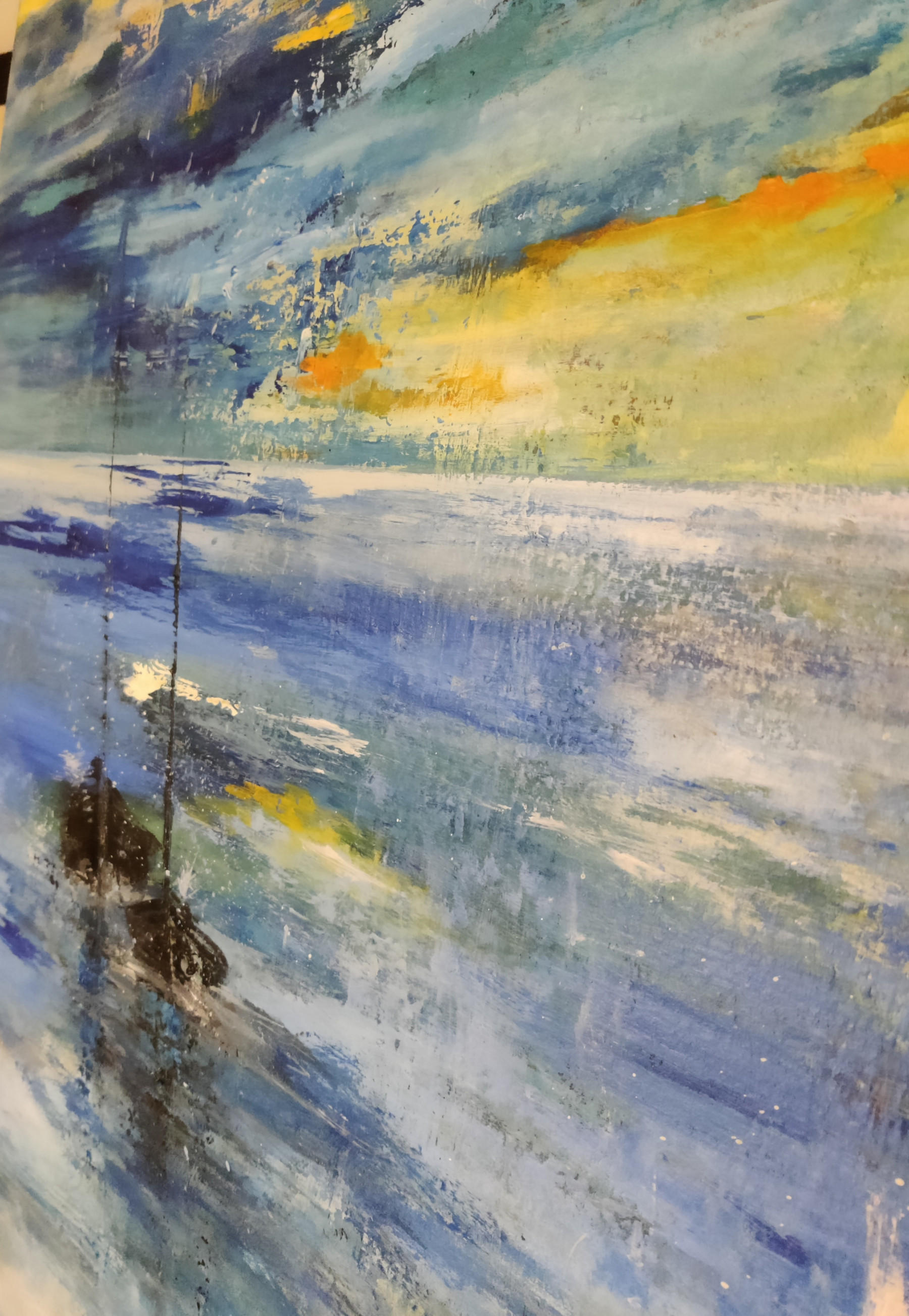 Marie-Line Robert, Duo des mers, painting - Artalistic online contemporary art buying and selling gallery