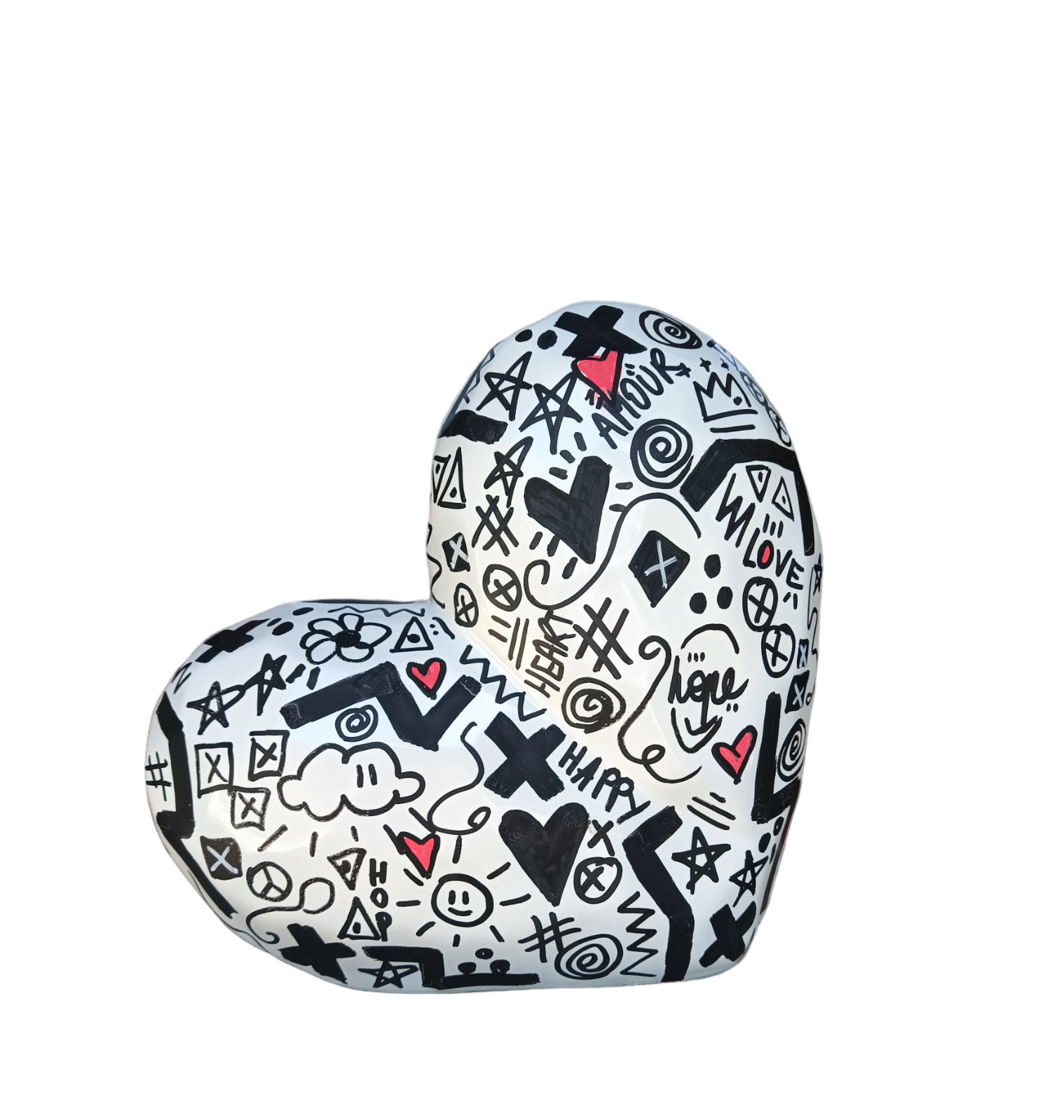 Mr Hope, Big heart hope, sculpture - Artalistic online contemporary art buying and selling gallery