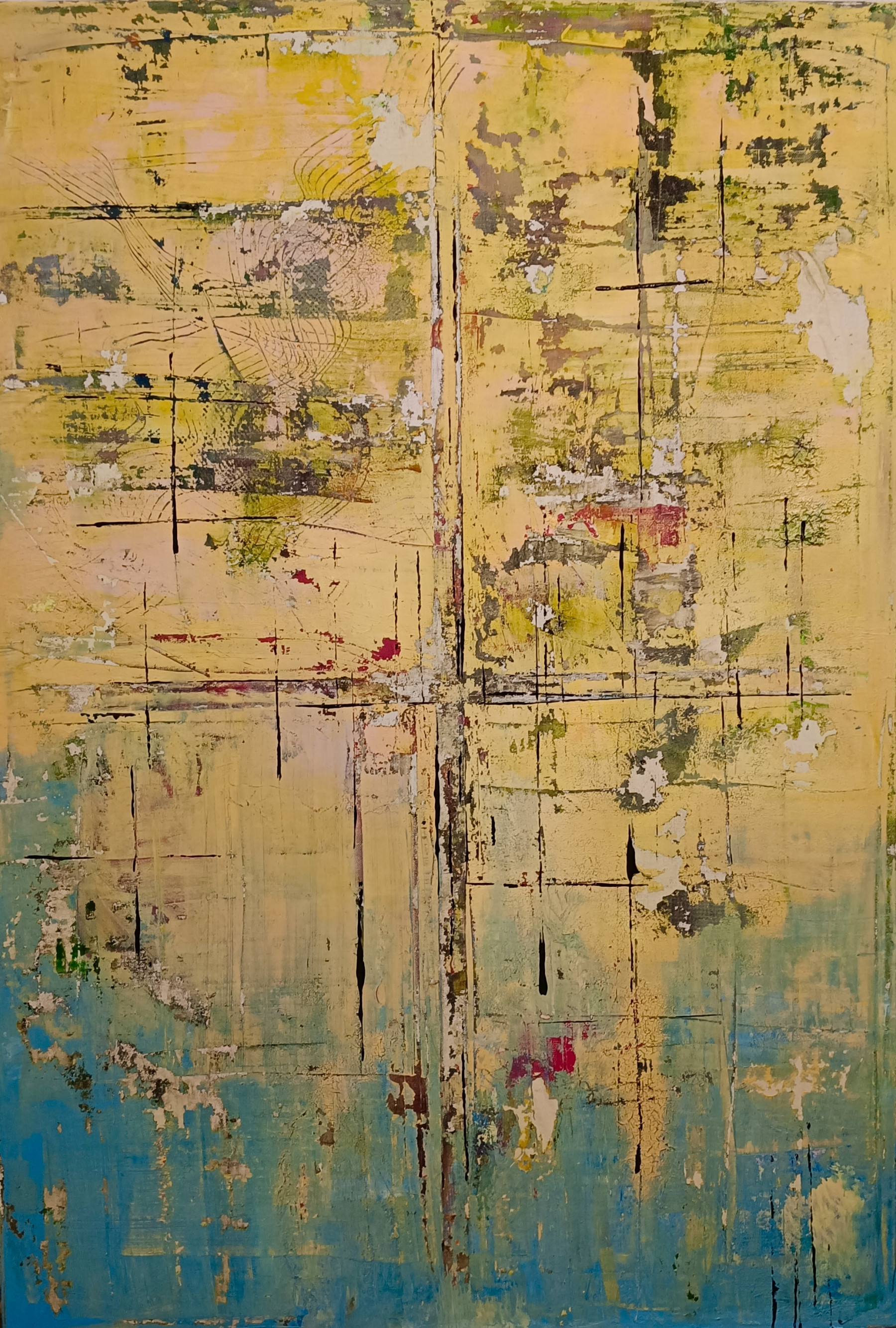 Mdmart, Fragments of time, painting - Artalistic online contemporary art buying and selling gallery