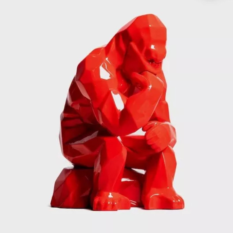 Richard Orlinski, Kong penseur, Sculpture - Artalistic online contemporary art buying and selling gallery