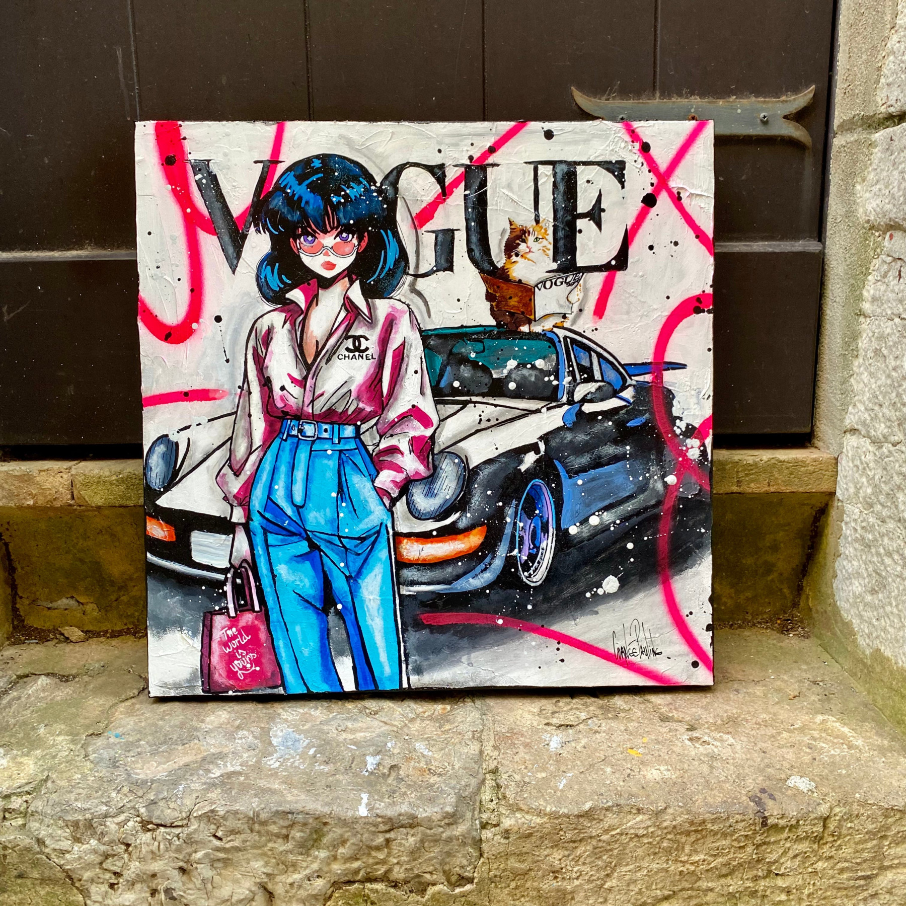 Pauline Cornée, Vogue is vogue, painting - Artalistic online contemporary art buying and selling gallery
