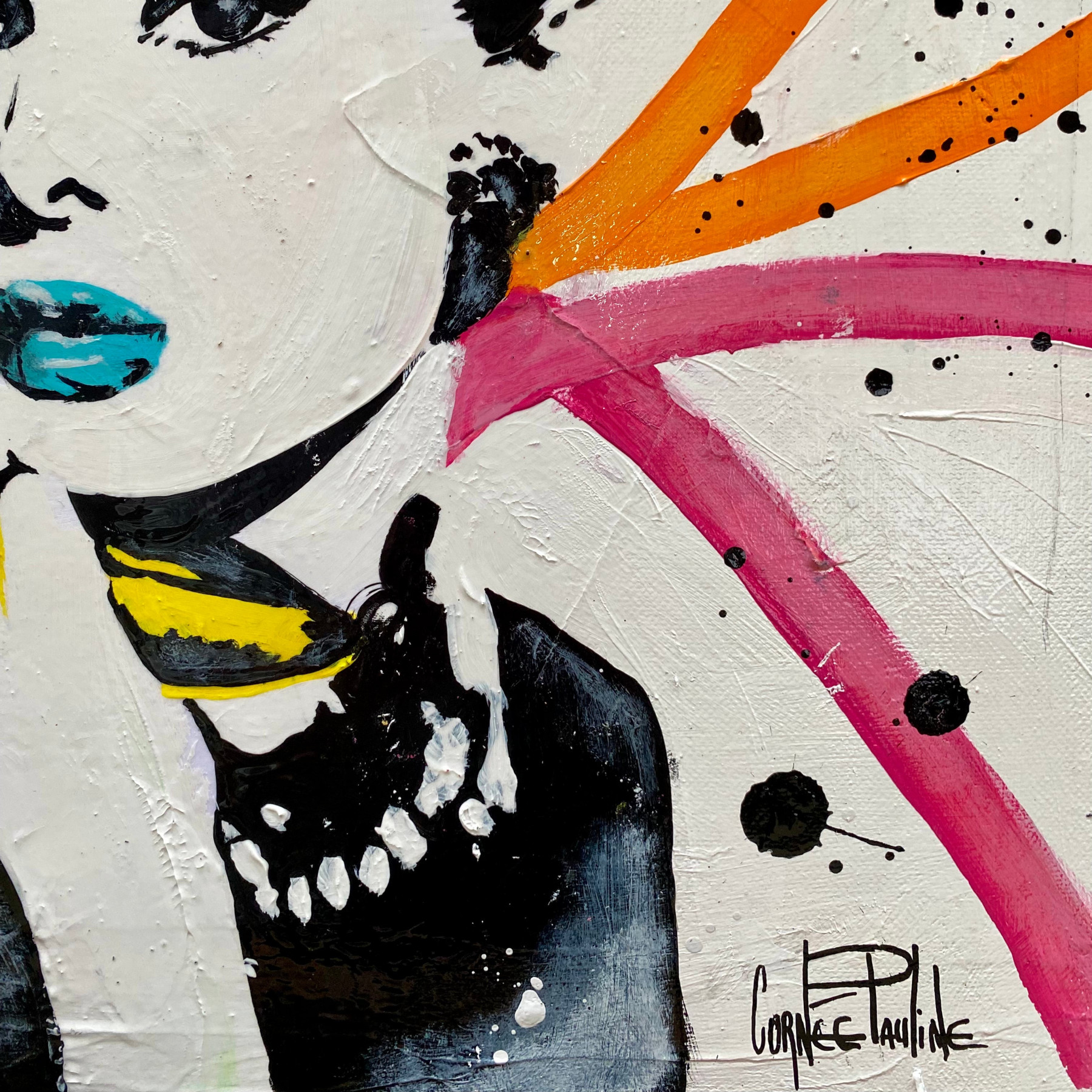Pauline Cornée, Audrey Hepburn Break the rules, painting - Artalistic online contemporary art buying and selling gallery