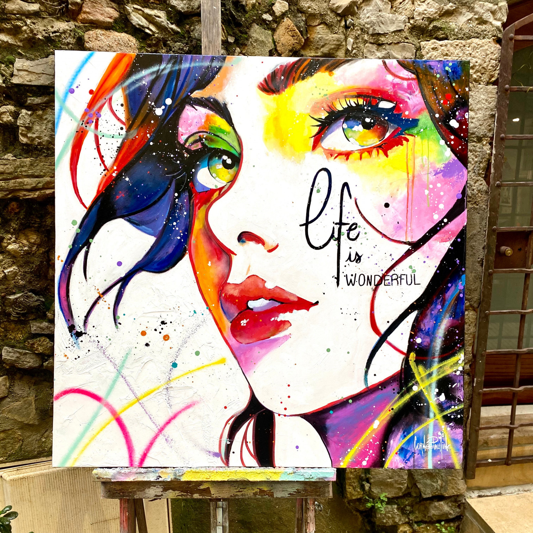 Pauline Cornée, Life is beautiful, painting - Artalistic online contemporary art buying and selling gallery