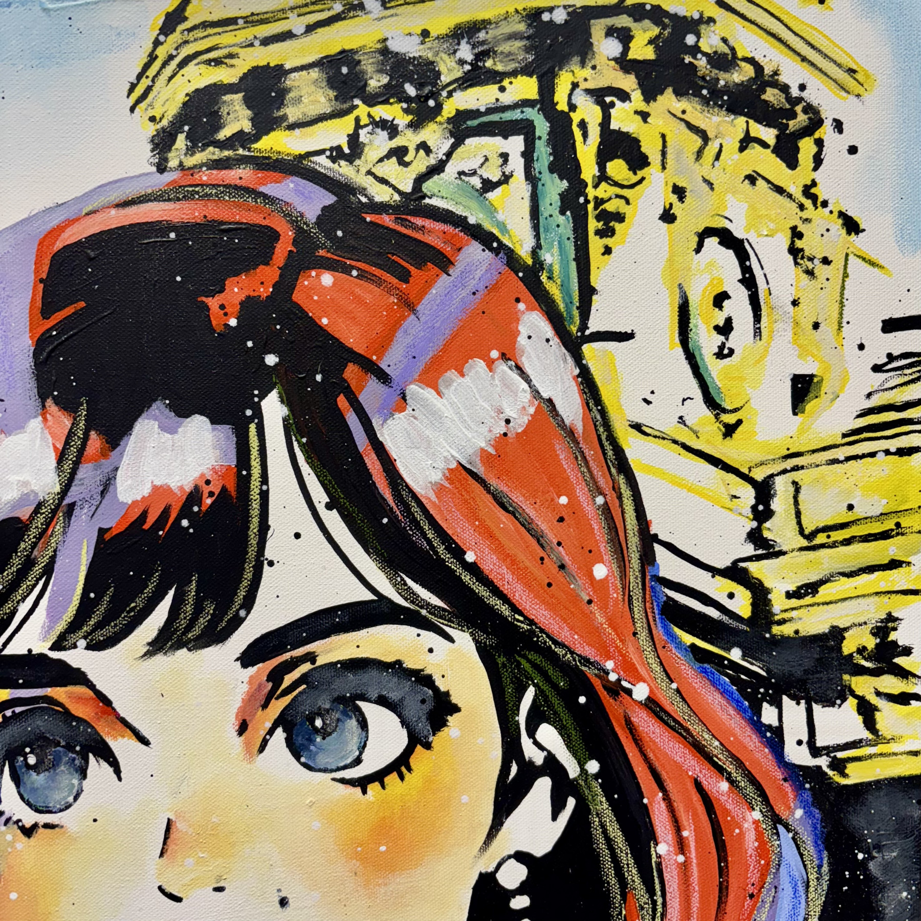 Pauline Cornée, Lady in Monaco, painting - Artalistic online contemporary art buying and selling gallery