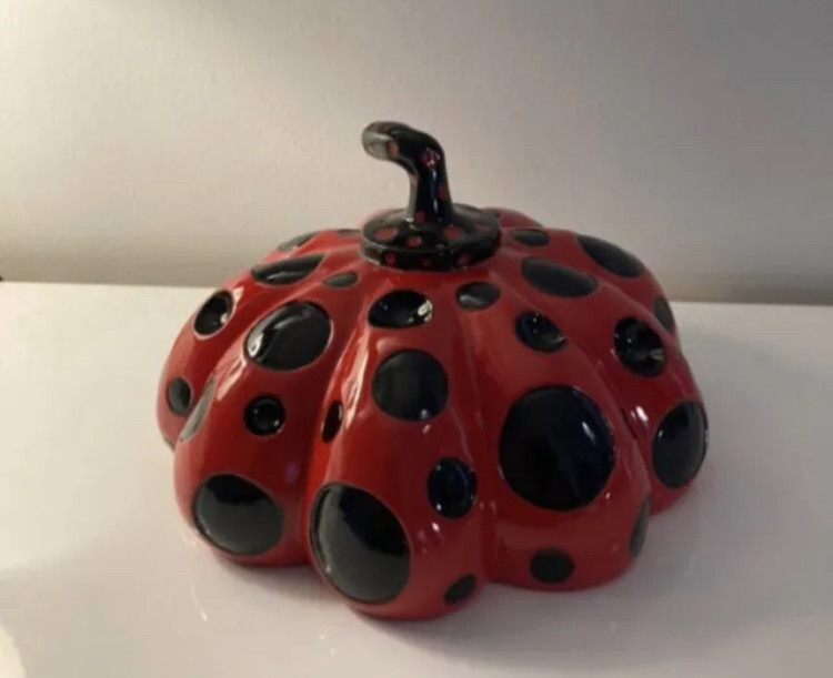 Yayoi Kusama, Naoshima Pumpkin, sculpture - Artalistic online contemporary art buying and selling gallery
