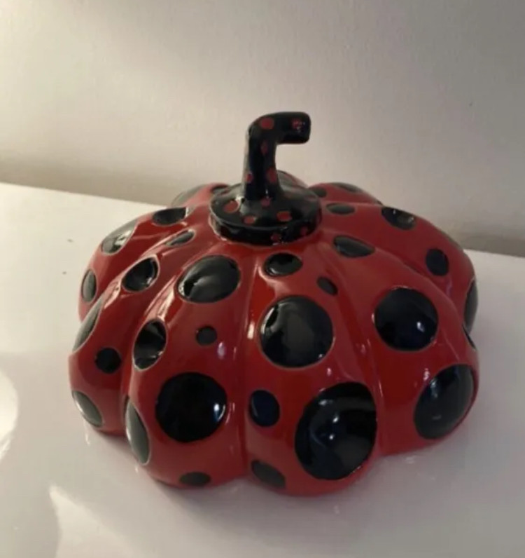 Yayoi Kusama, Naoshima Pumpkin, sculpture - Artalistic online contemporary art buying and selling gallery