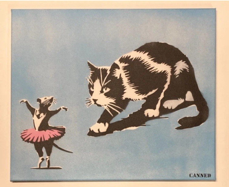 Canned, The last dance, painting - Artalistic online contemporary art buying and selling gallery