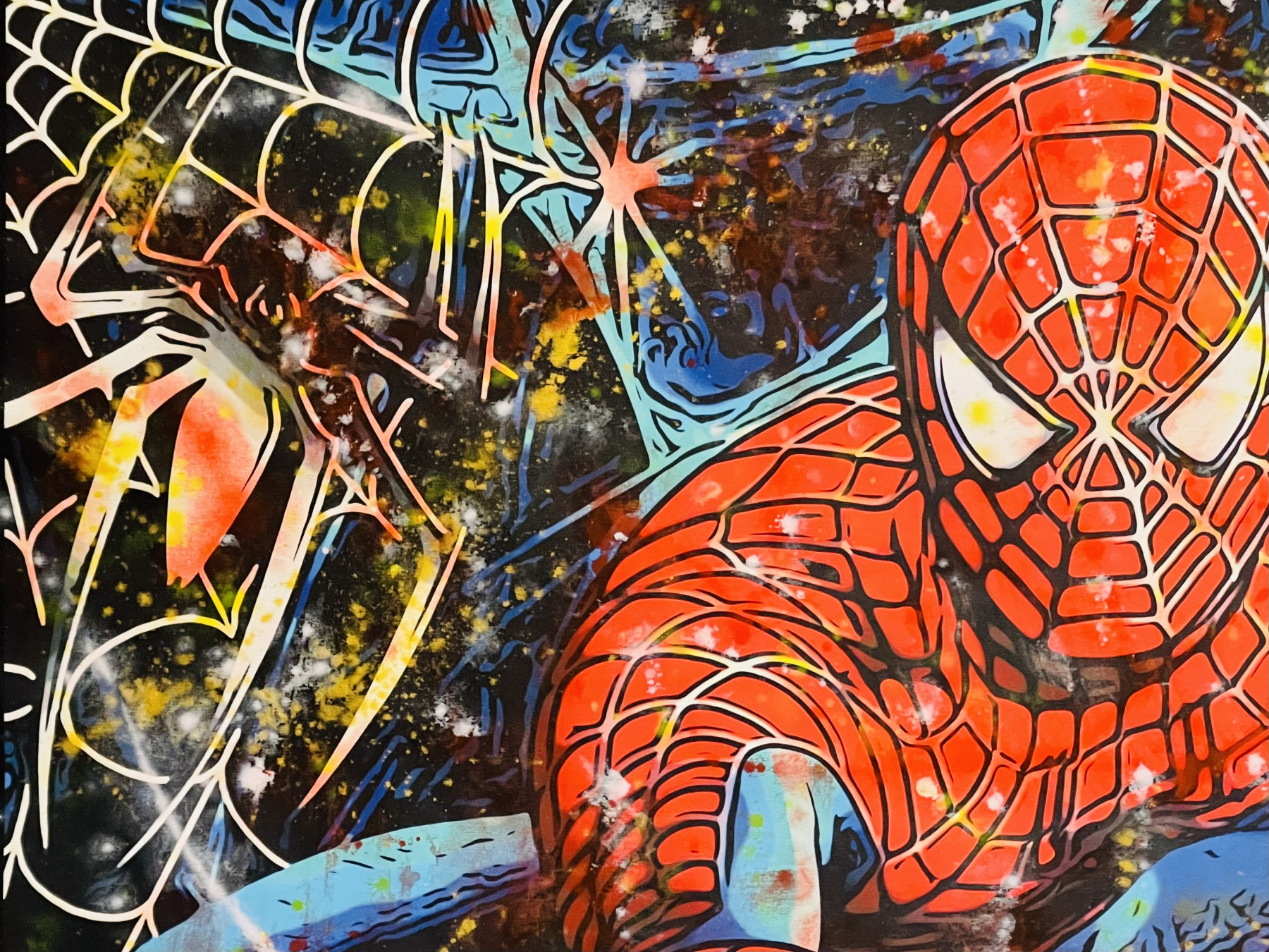 Joaquim Falco, Spiderman, painting - Artalistic online contemporary art buying and selling gallery