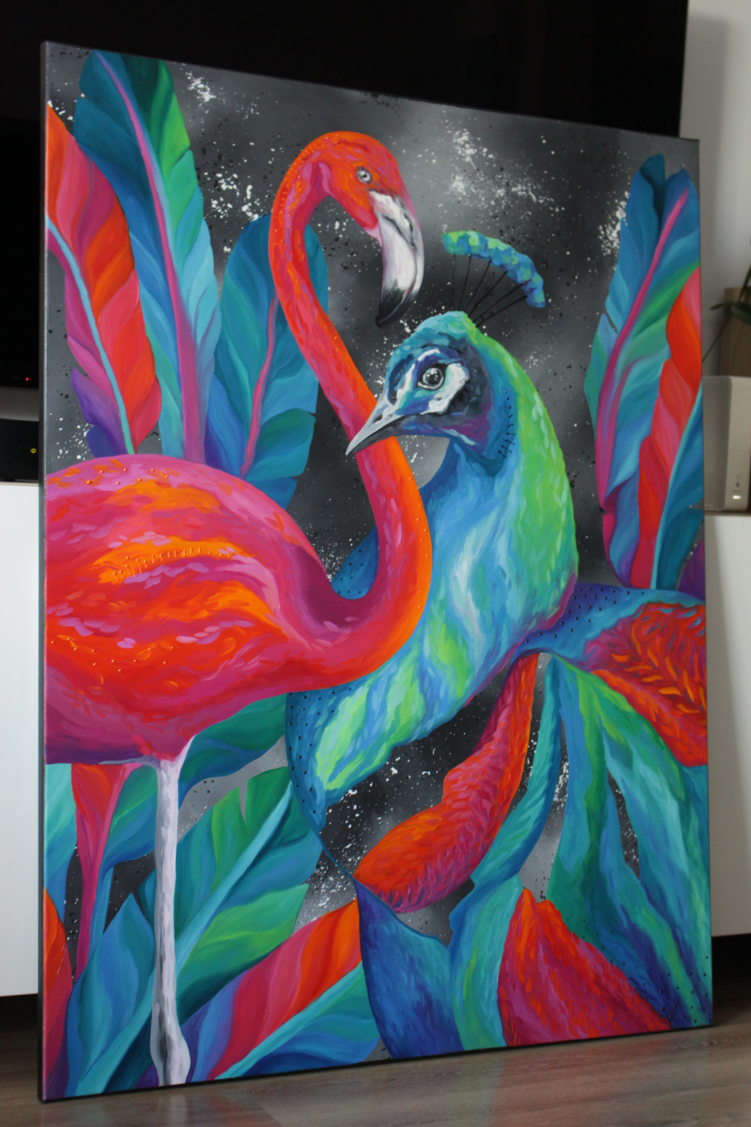 Monika Mrowiec, Dancing in the garden, painting - Artalistic online contemporary art buying and selling gallery
