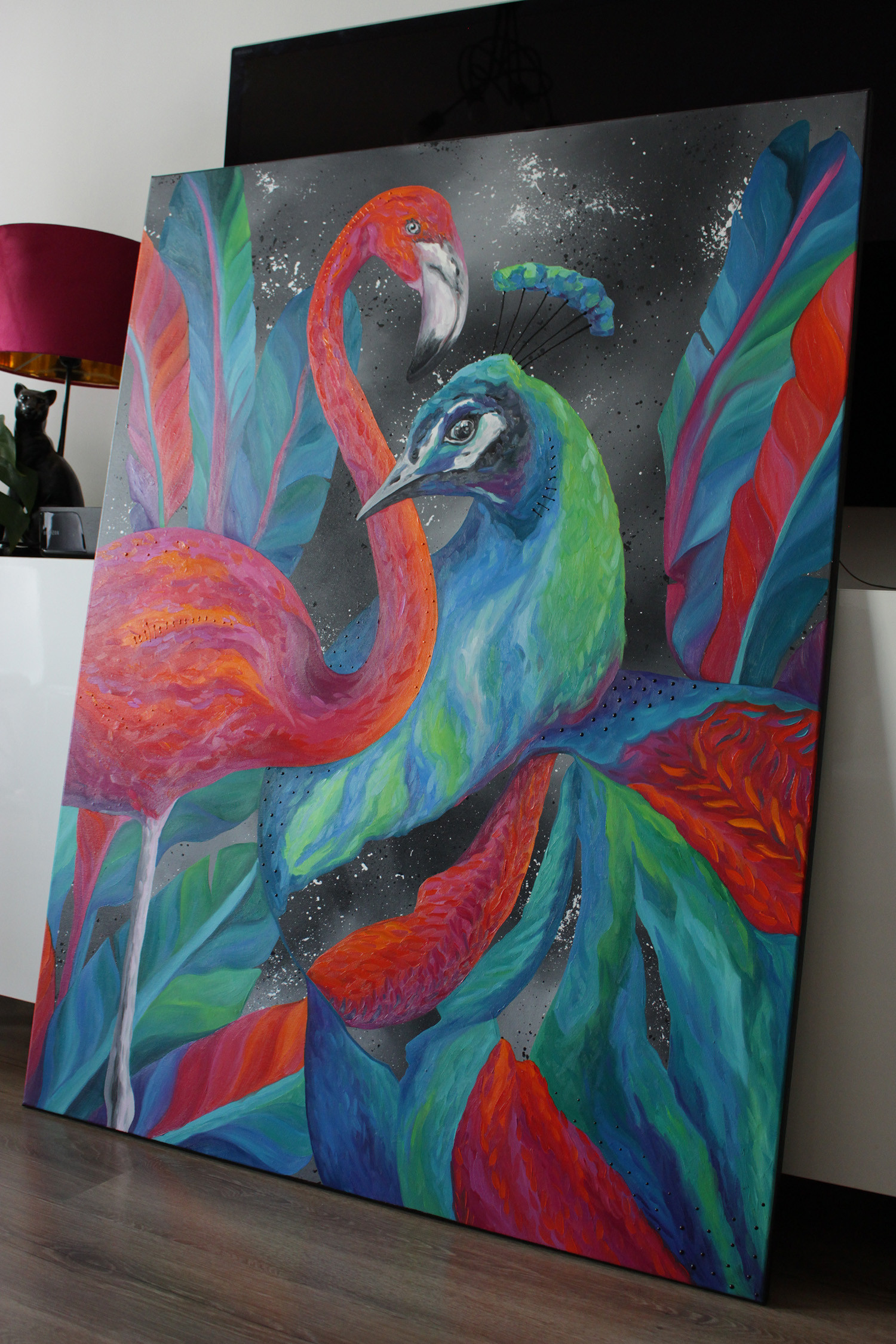Monika Mrowiec, Dancing in the garden, painting - Artalistic online contemporary art buying and selling gallery