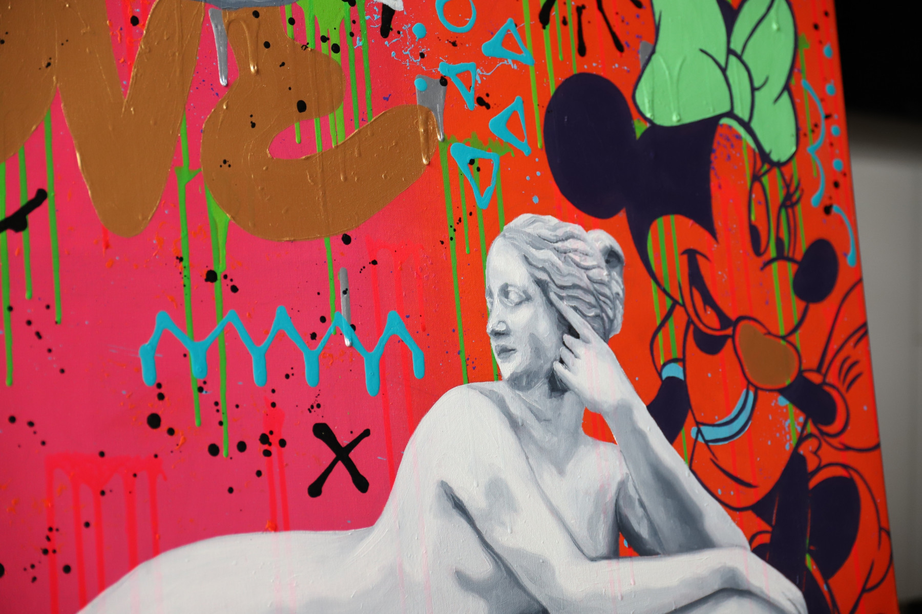 Monika Mrowiec, Serenity in the chaos of love, painting - Artalistic online contemporary art buying and selling gallery
