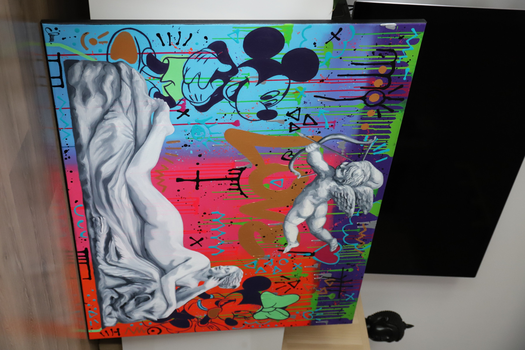 Monika Mrowiec, Serenity in the chaos of love, painting - Artalistic online contemporary art buying and selling gallery