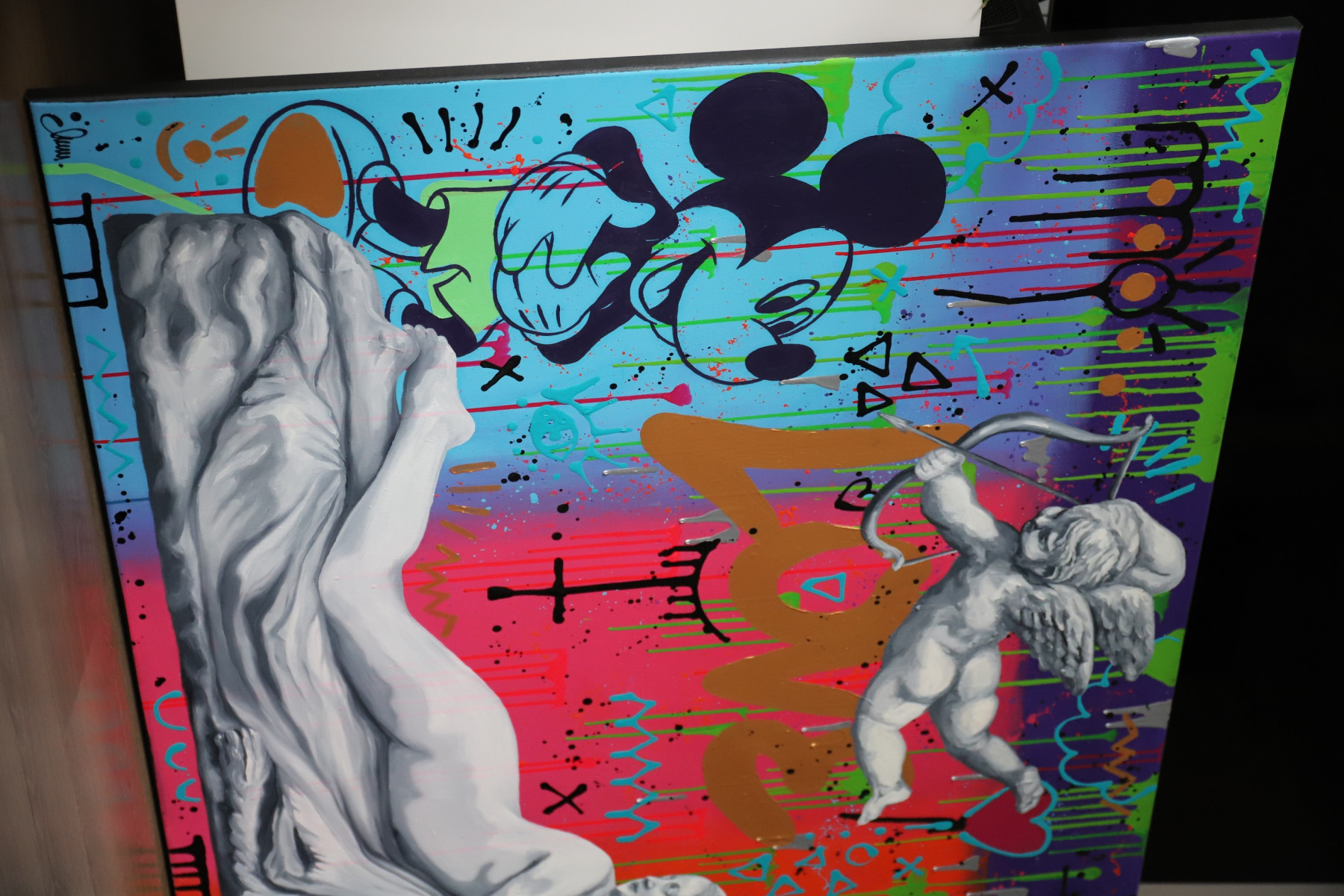 Monika Mrowiec, Serenity in the chaos of love, painting - Artalistic online contemporary art buying and selling gallery
