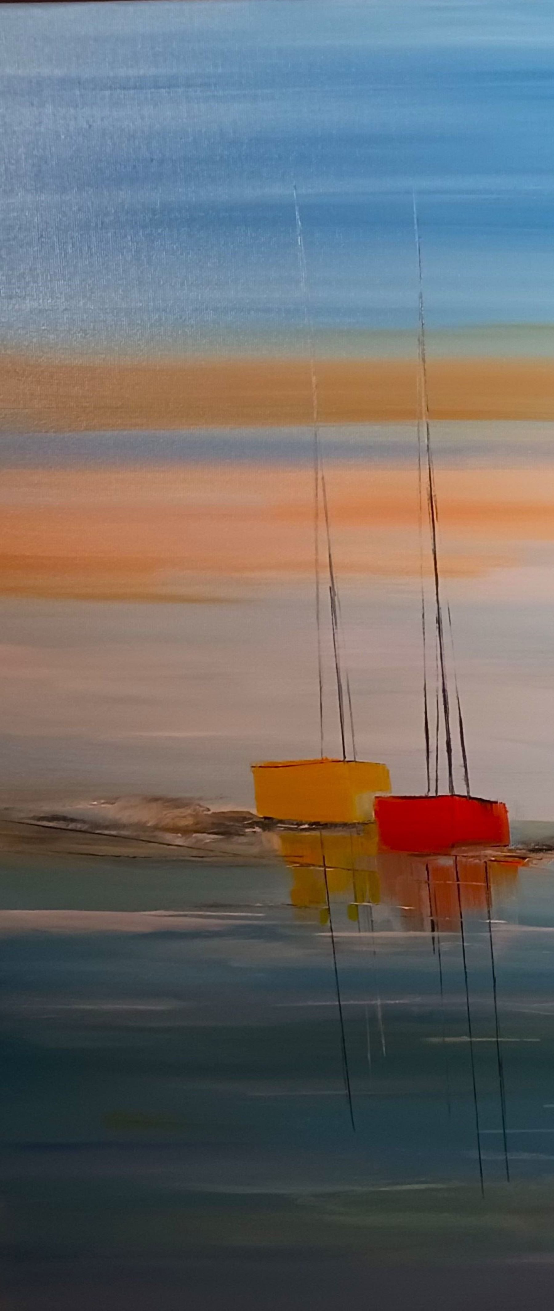 Lydie Massou, Le charme sur l'eau, painting - Artalistic online contemporary art buying and selling gallery