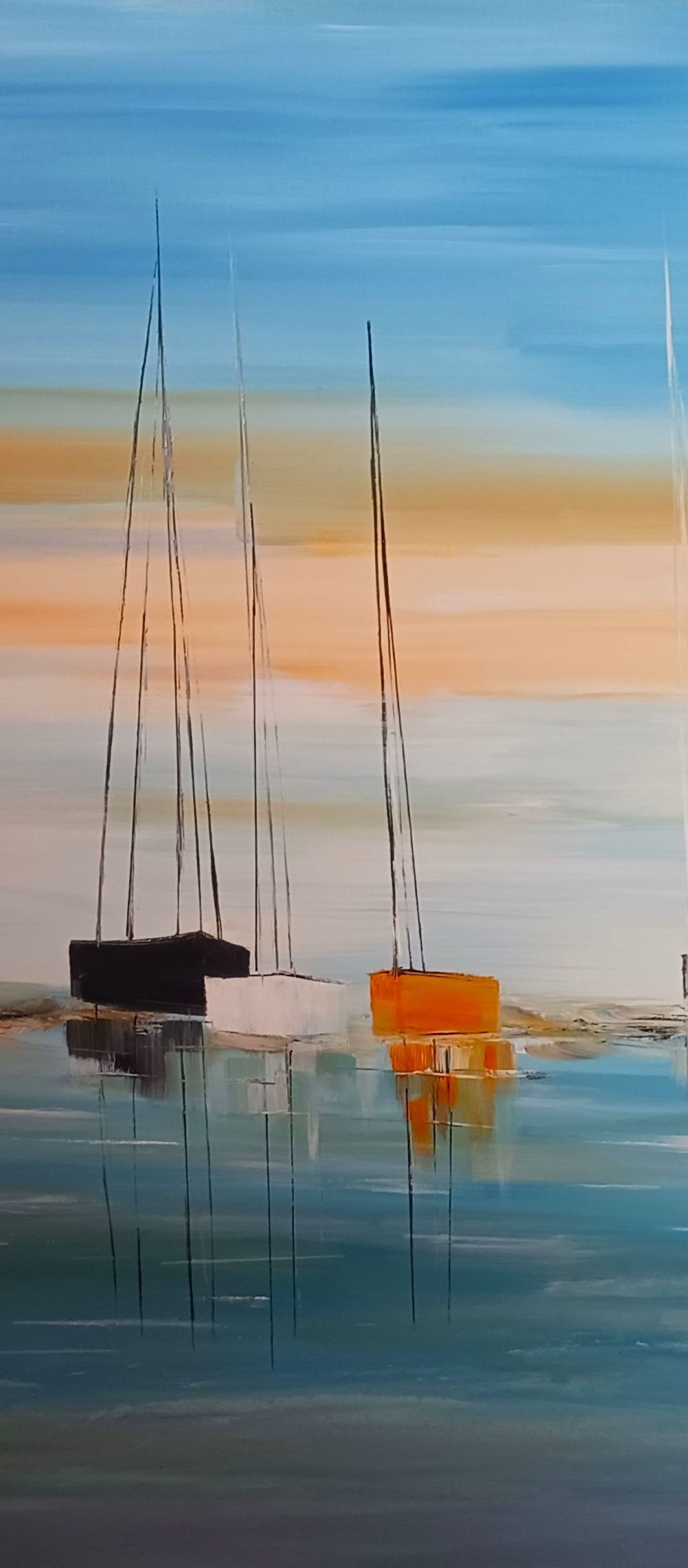 Lydie Massou, Le charme sur l'eau, painting - Artalistic online contemporary art buying and selling gallery