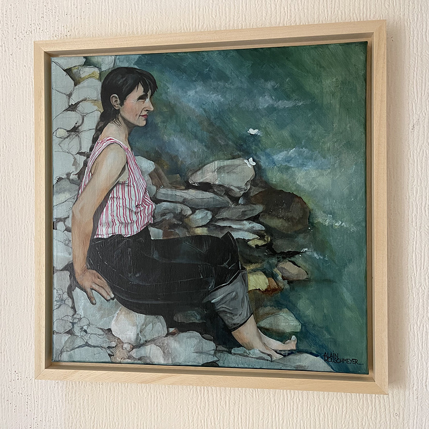Alain Rouschmeyer, Le torrent, peinture - Galerie de vente et d’achat d’art contemporain en ligne Artalistic
