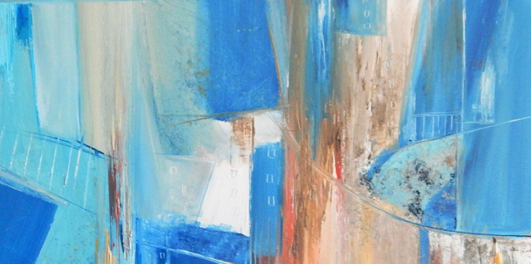 Lydie Massou, Les bleus de Venise, painting - Artalistic online contemporary art buying and selling gallery