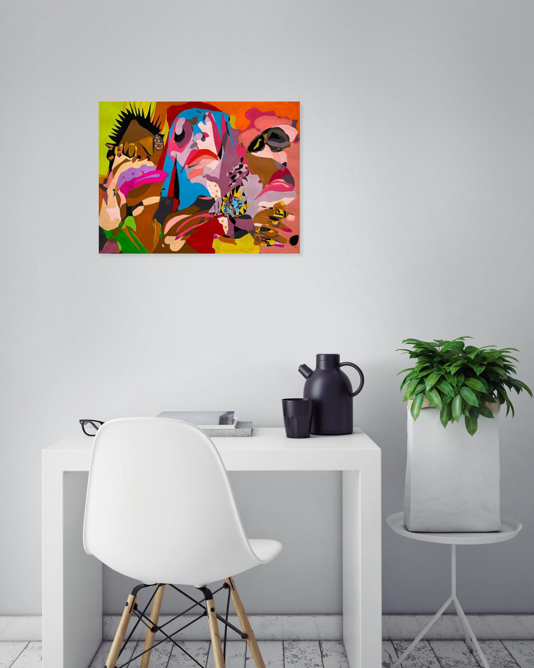 Philippe Fritsch, Planète rap, gouache - Artalistic online contemporary art buying and selling gallery