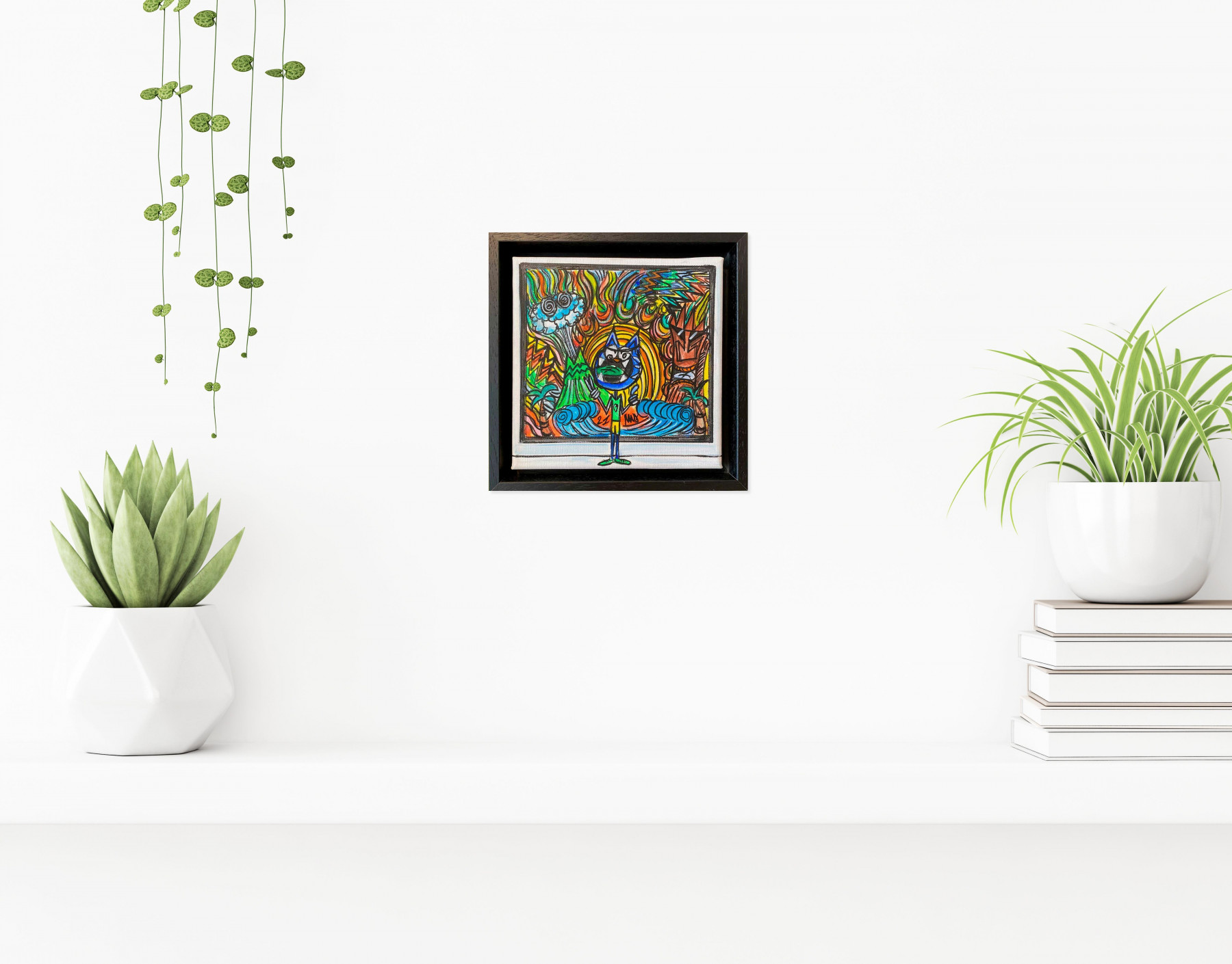 Seb Paul Michel, Vive les fleurs, painting - Artalistic online contemporary art buying and selling gallery