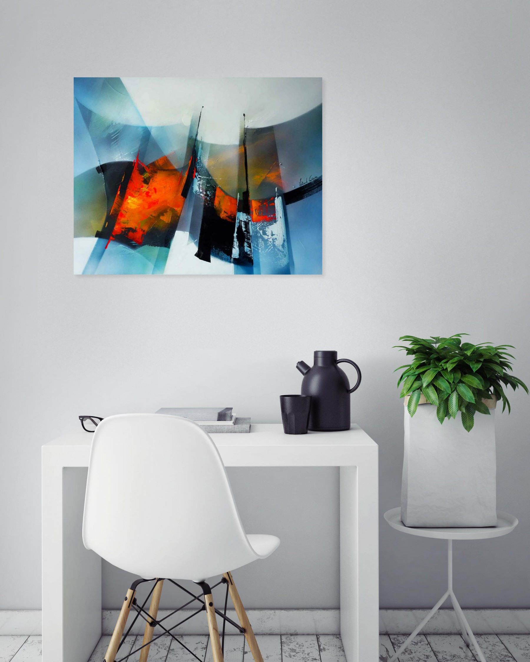 Tenurb-Géneau, Composition 630, painting - Artalistic online contemporary art buying and selling gallery