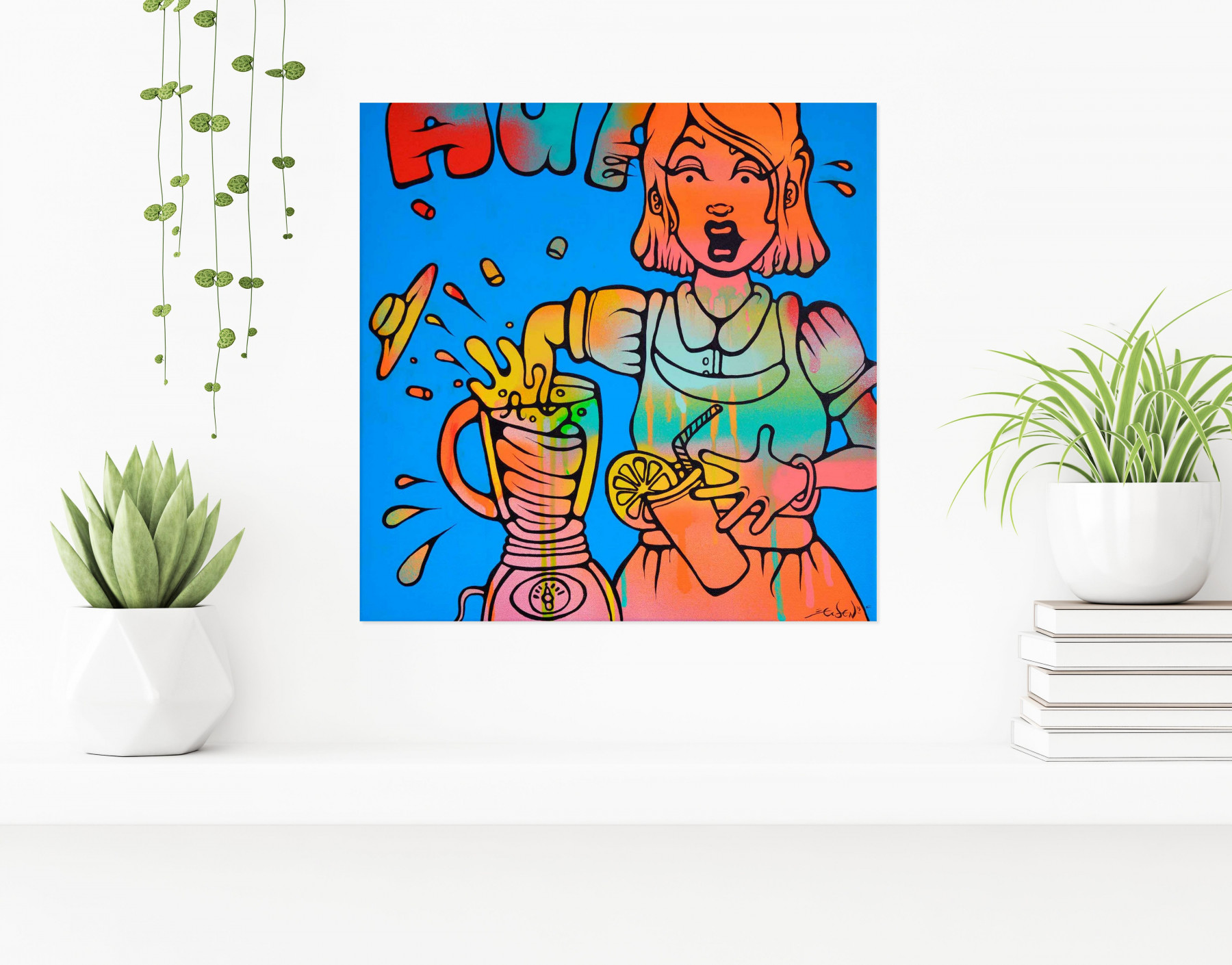 Ewen Gur, Oh Gosh, painting - Artalistic online contemporary art buying and selling gallery