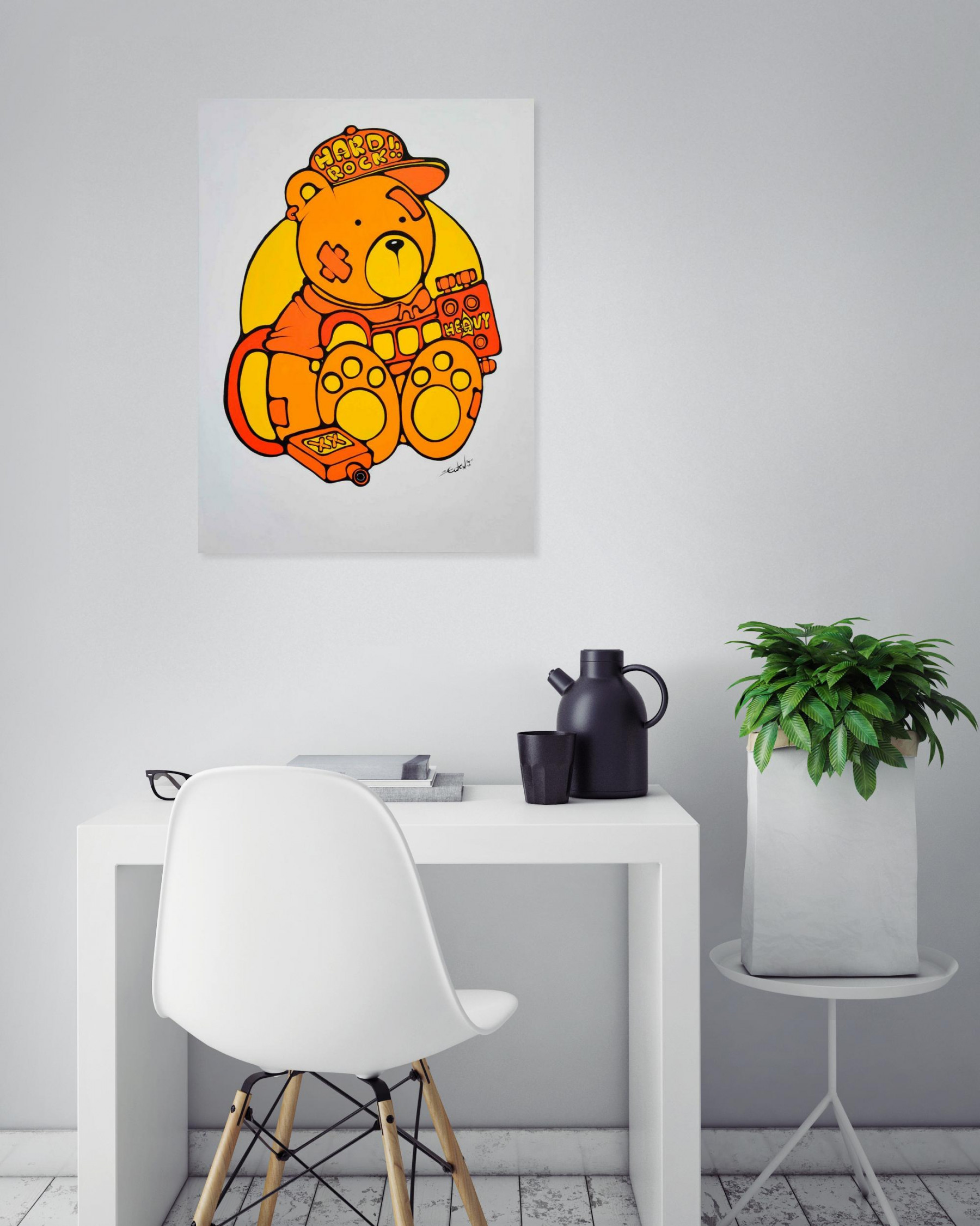 Ewen Gur, Max the Teddybär ♯13, painting - Artalistic online contemporary art buying and selling gallery