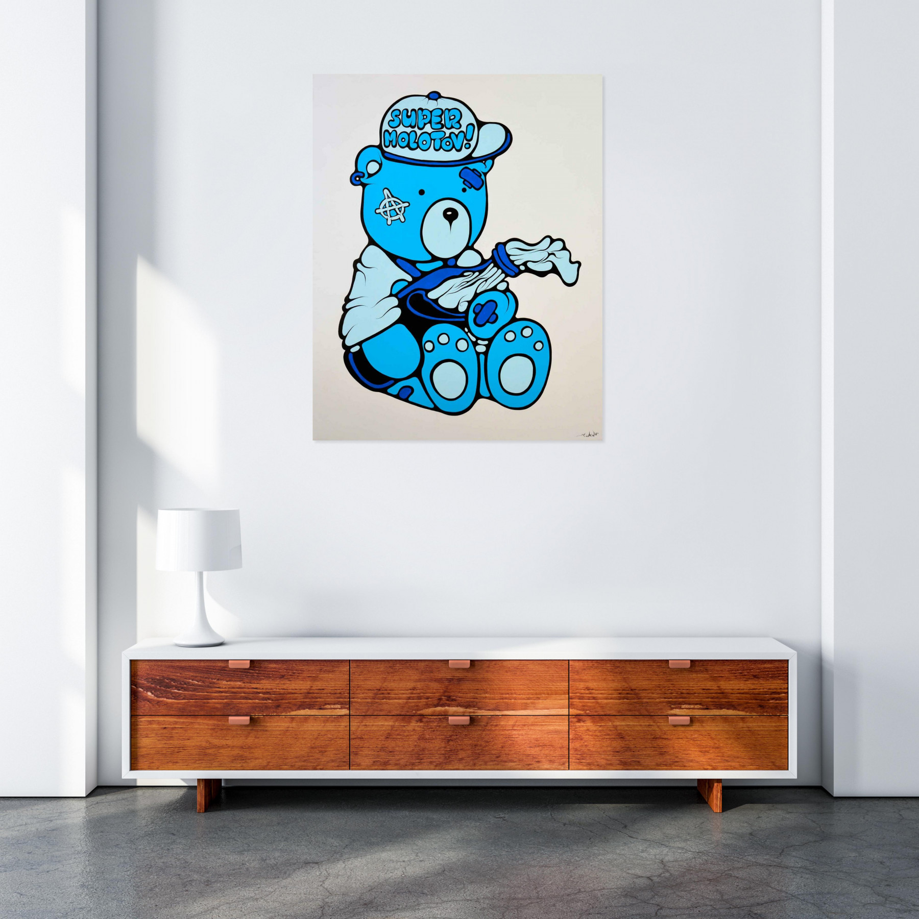 Ewen Gur, Super Molotov, painting - Artalistic online contemporary art buying and selling gallery