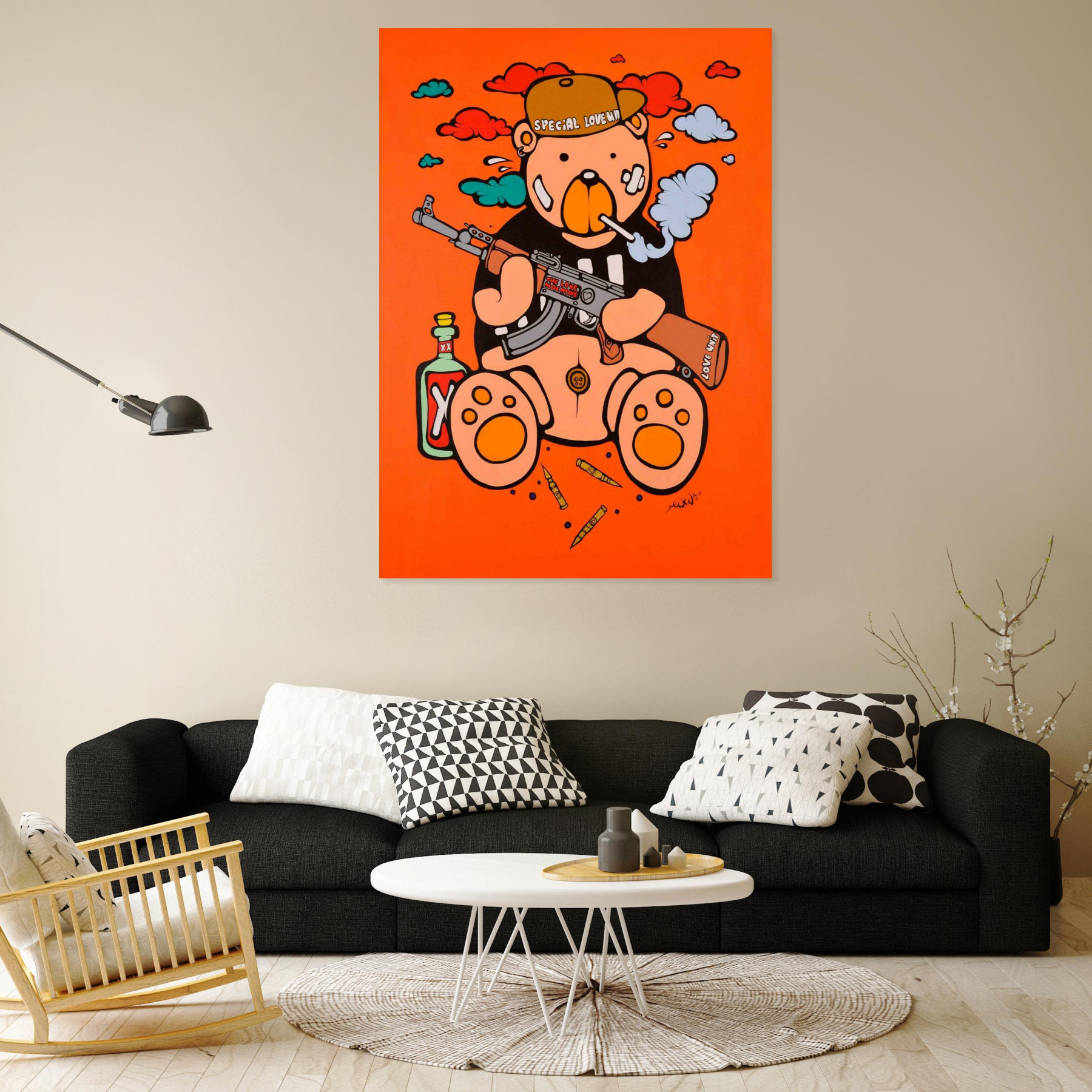 Ewen Gur, Max the Teddybär ♯7, painting - Artalistic online contemporary art buying and selling gallery