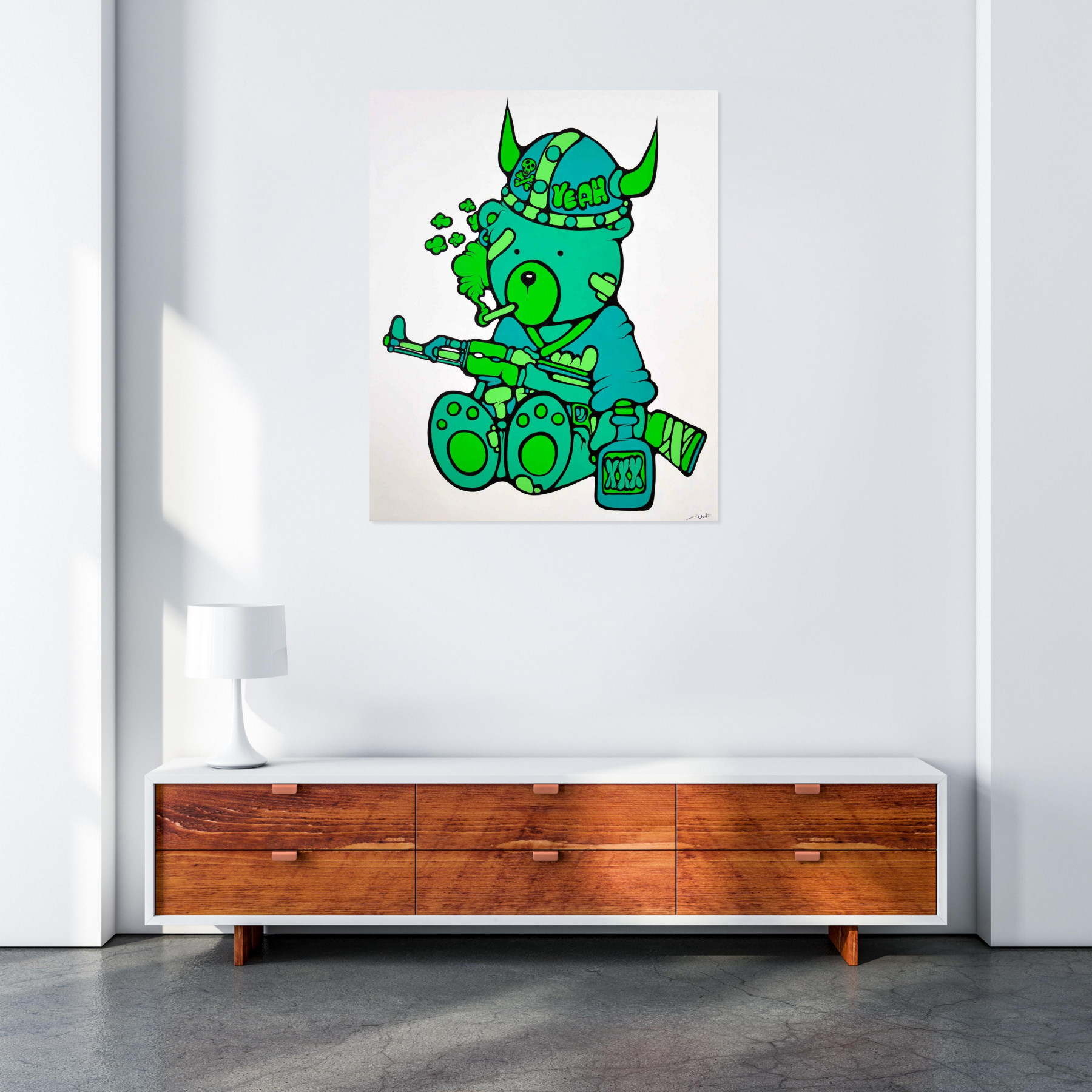 Ewen Gur, Max the Teddybär ♯19, painting - Artalistic online contemporary art buying and selling gallery