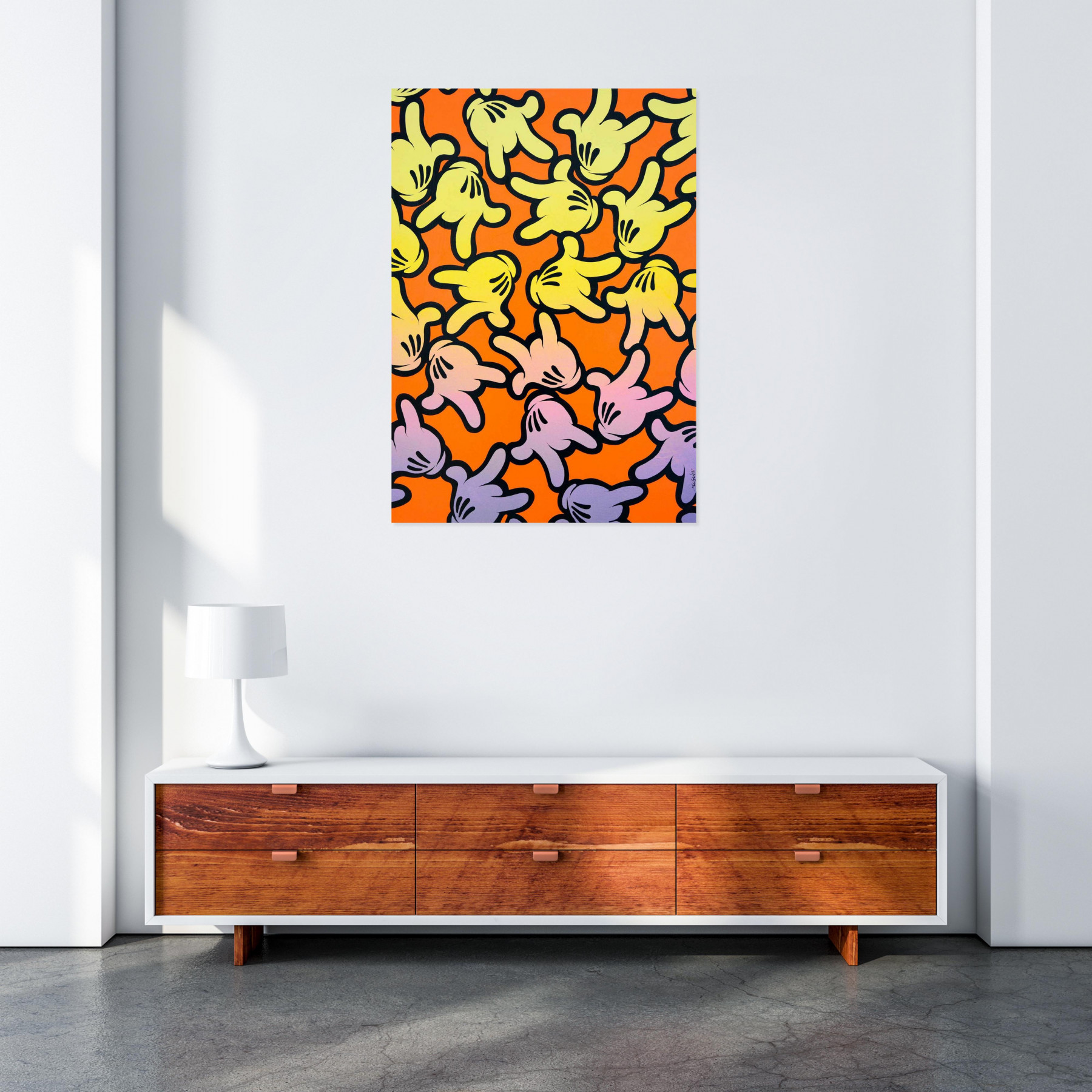 Ewen Gur, Into the Mosh Pit, painting - Artalistic online contemporary art buying and selling gallery