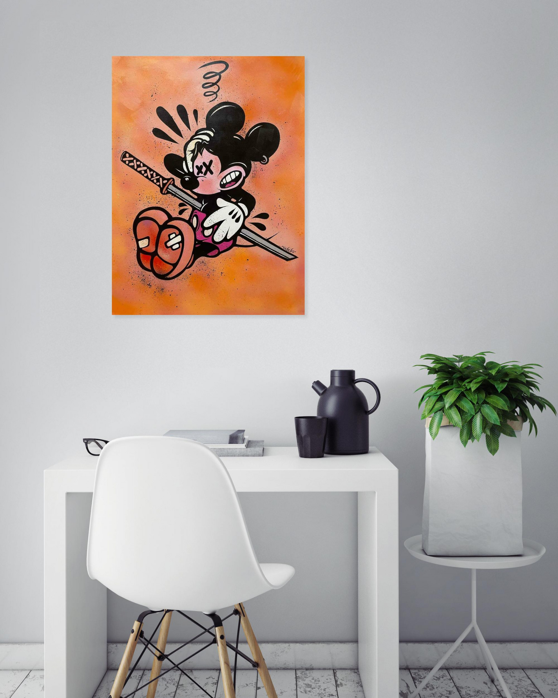 Ewen Gur, Hara Kiri Miki, painting - Artalistic online contemporary art buying and selling gallery